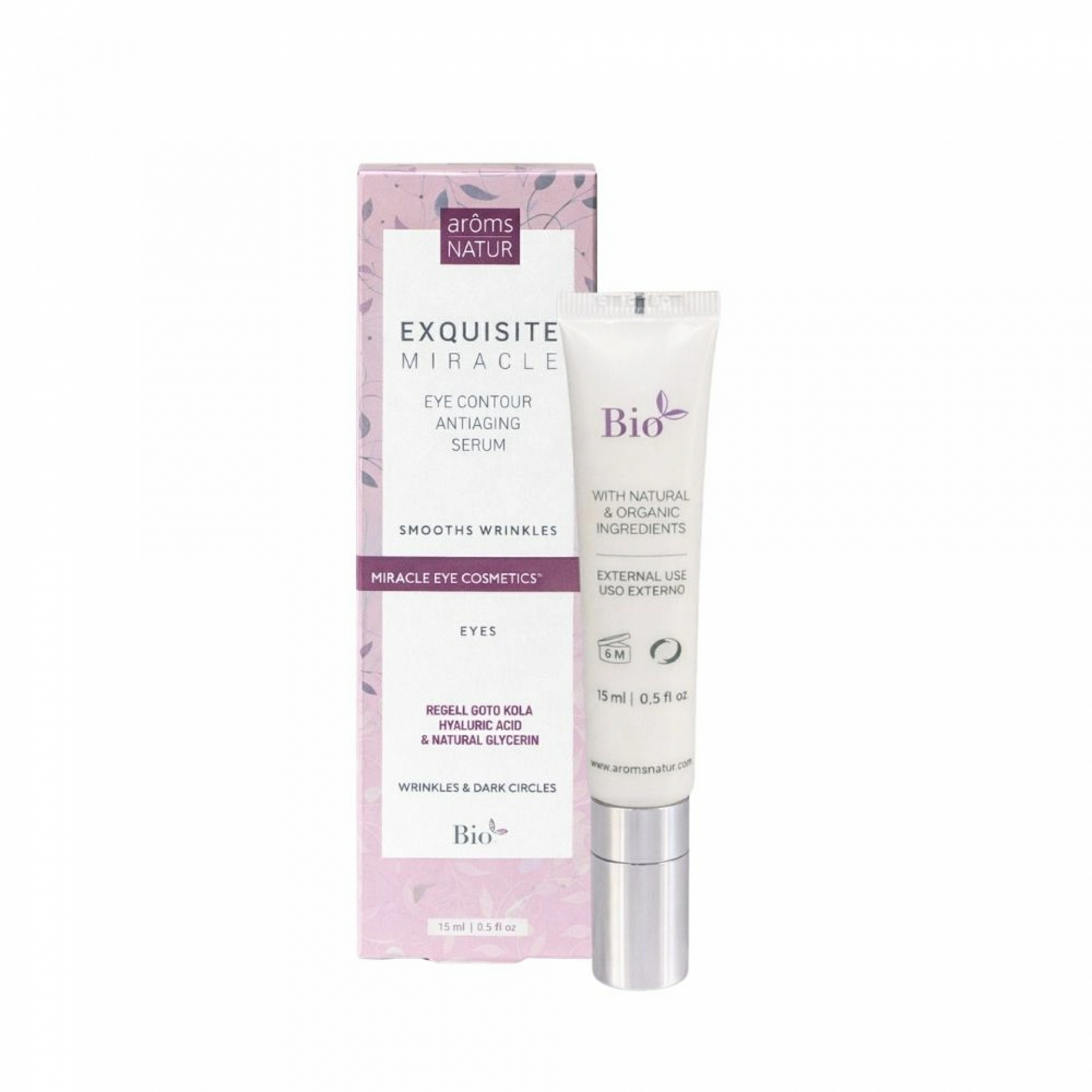 Eye Contour Antiaging Serum  | Sérum antiedad para ojos 15ml - Exquisite Miracle - Arôms Natur ®