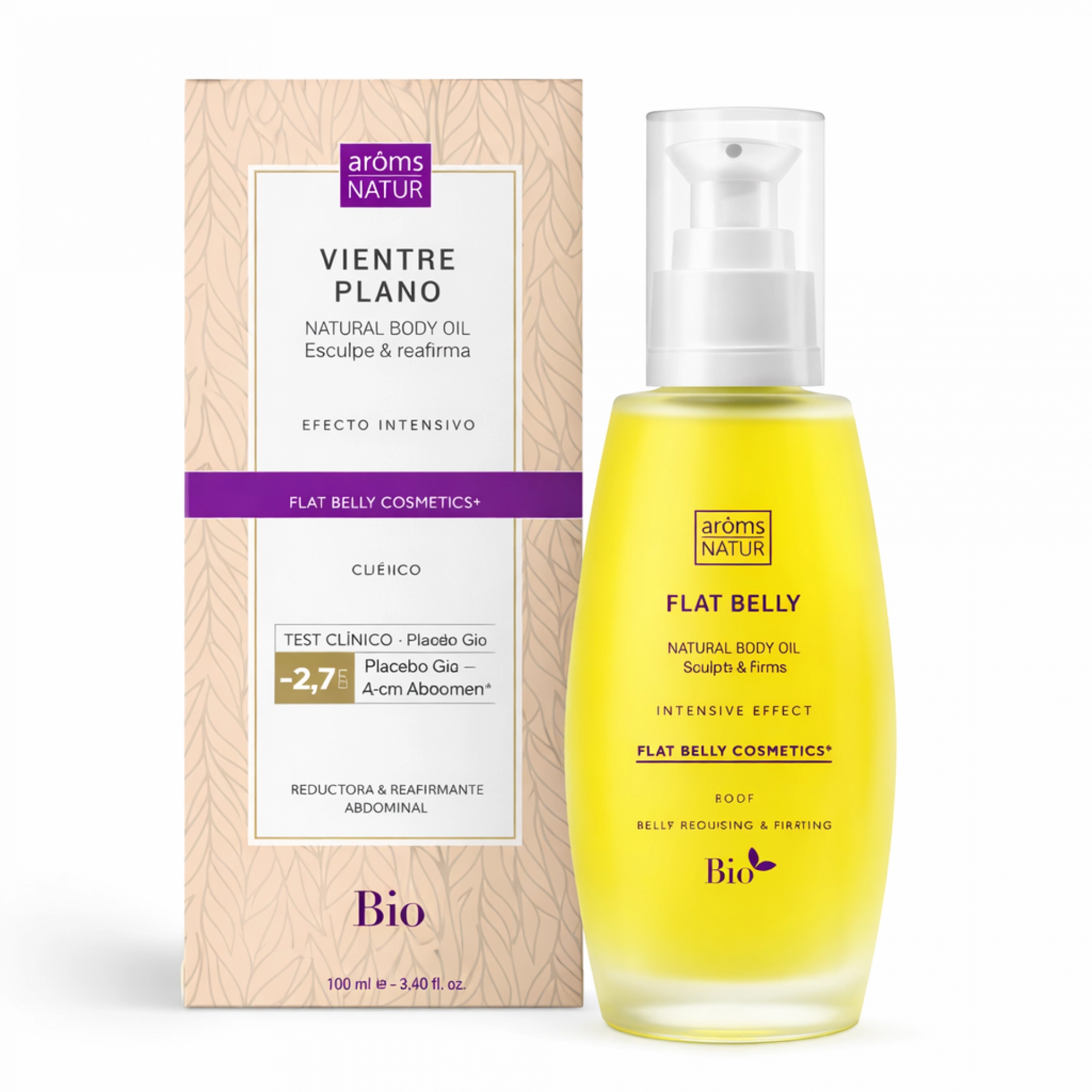 Flat Belly | Aceite corporal vientre plano 100ml - Body Sculpt - Arôms Natur ®
