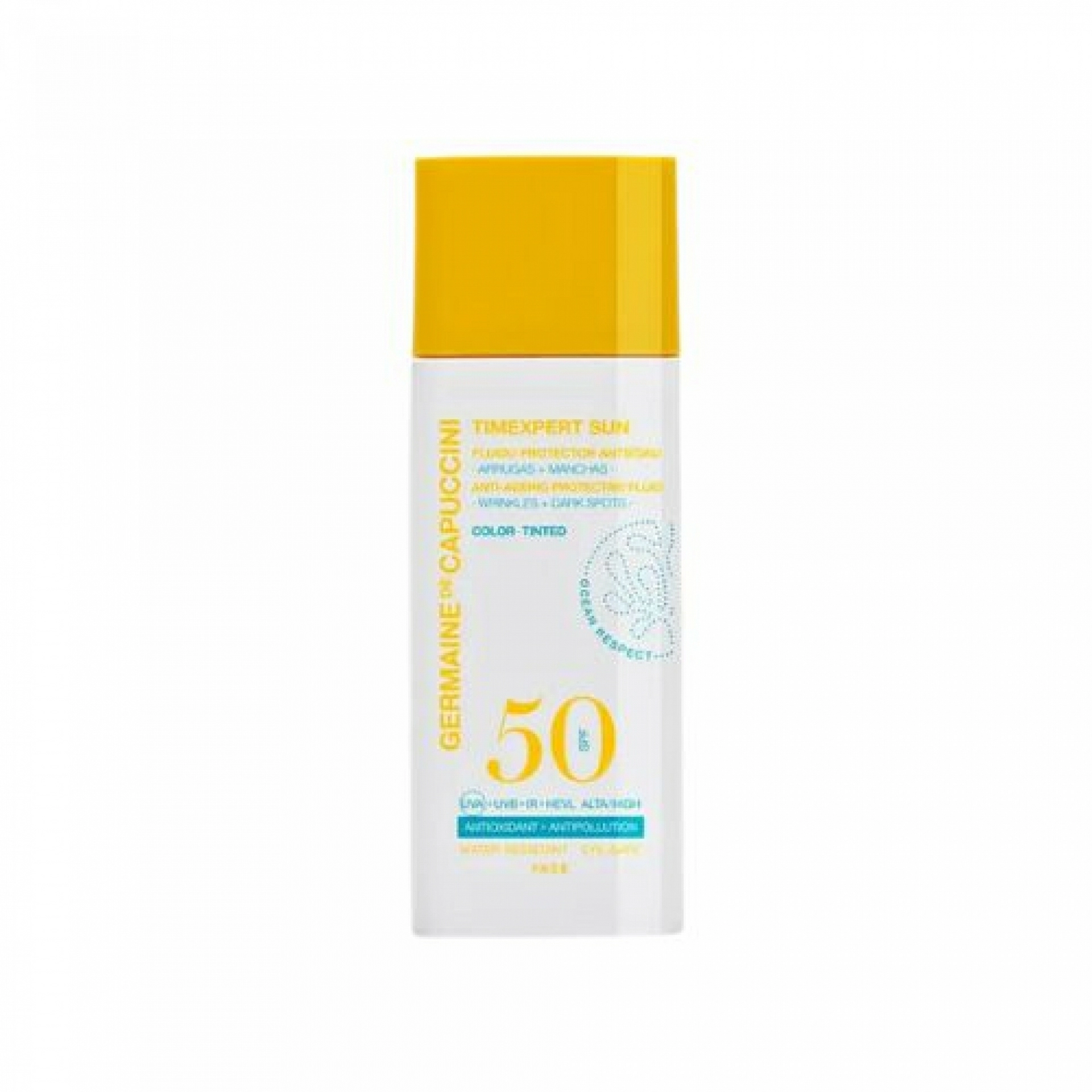 Fluido Protector Antiedad SPF 50 Con Color 50 ml - Timexpert Sun - Germaine de Capuccini ®