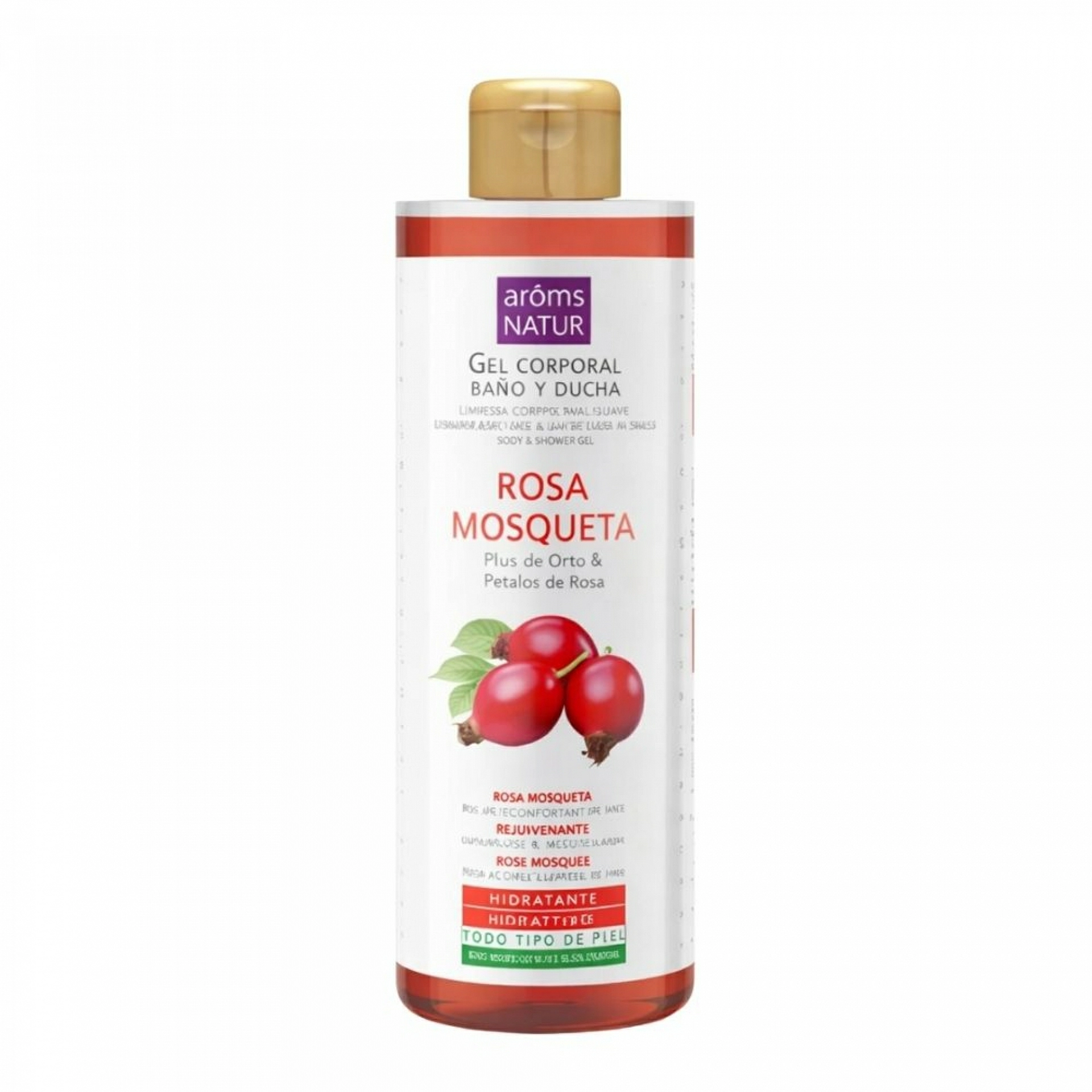 Gel Corporal Rosa mosqueta | Gel Hidratante 500 ml - Arôms Natur ®