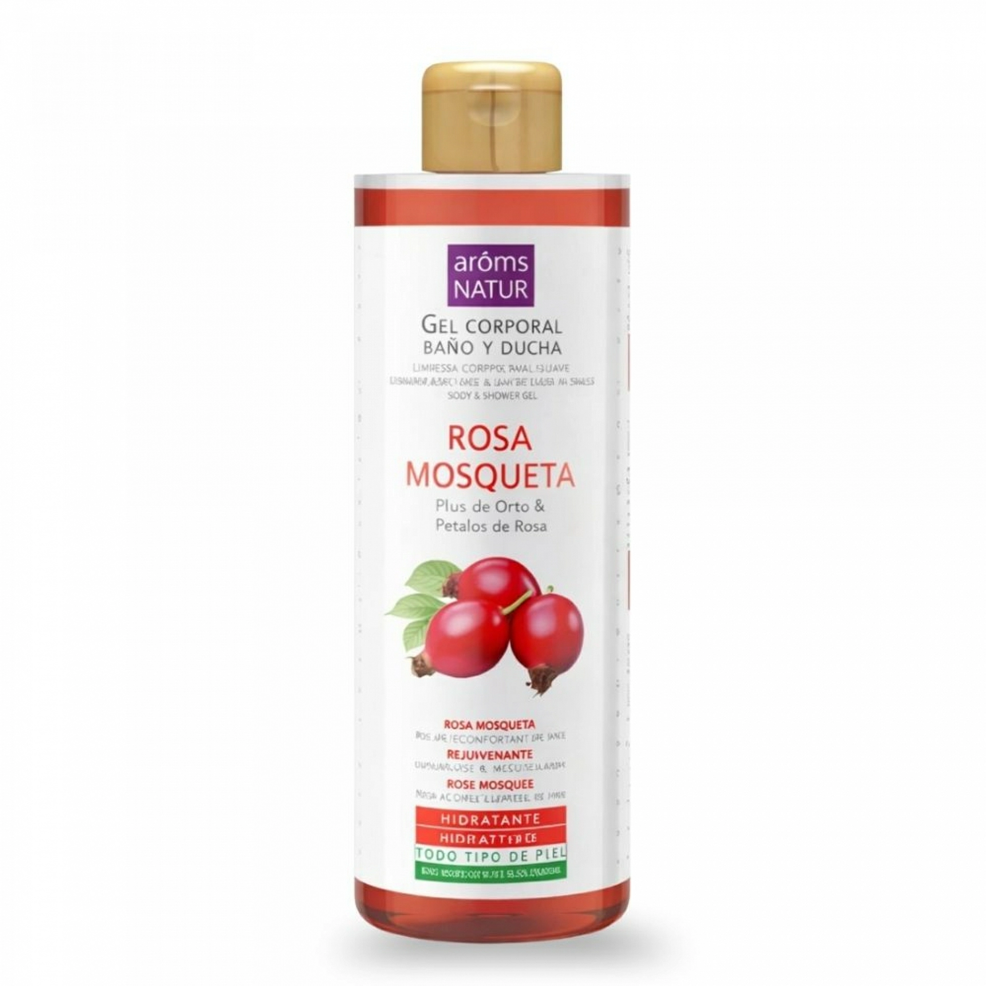 Gel Corporal Rosa mosqueta | Gel Hidratante 500 ml - Arôms Natur ®