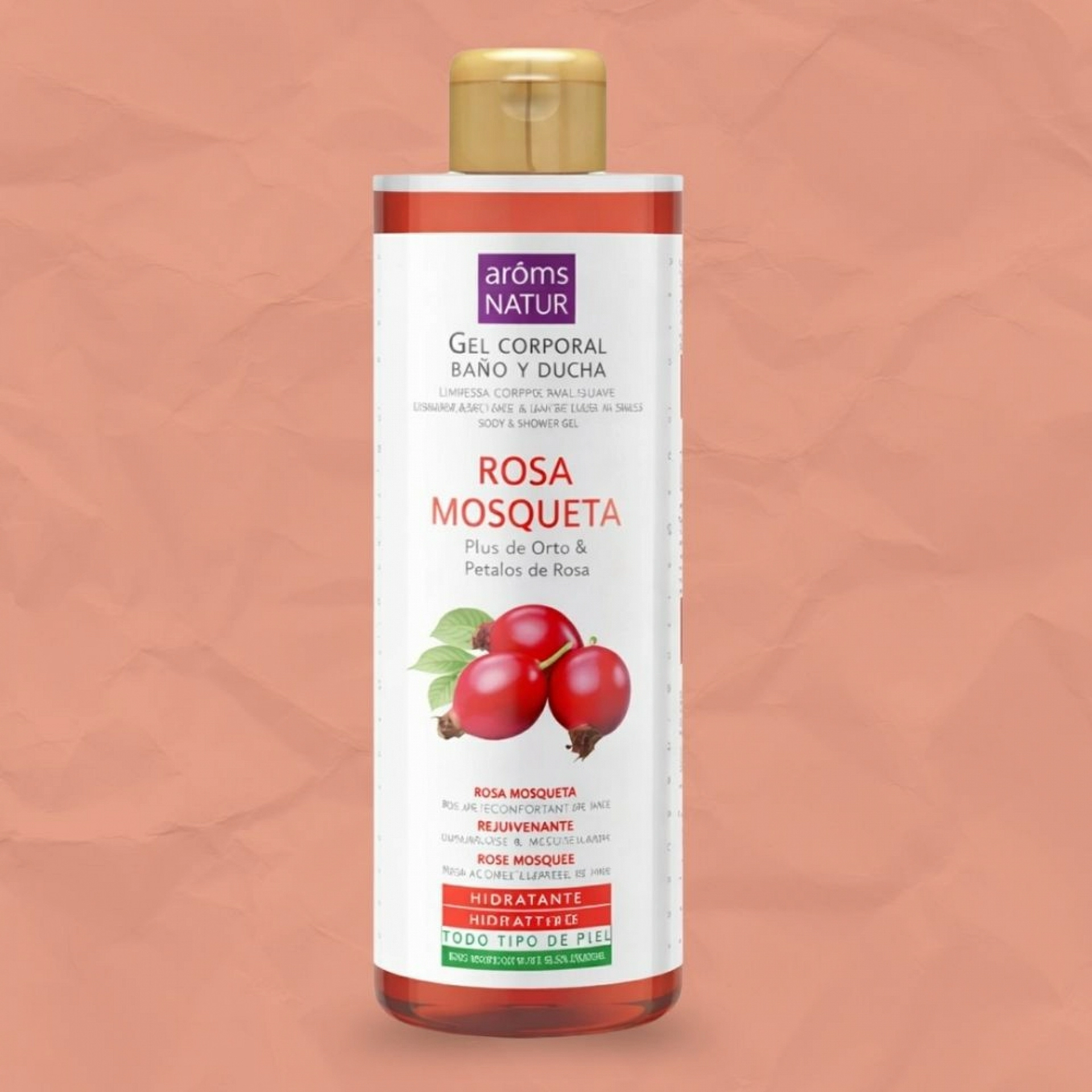 Gel Corporal Rosa mosqueta | Gel Hidratante 500 ml - Arôms Natur ®