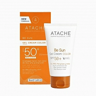 Gel Cream Color SPF 50+ | Protector solar piel grasa y mixta 50ml - Be Sun - Atache ®