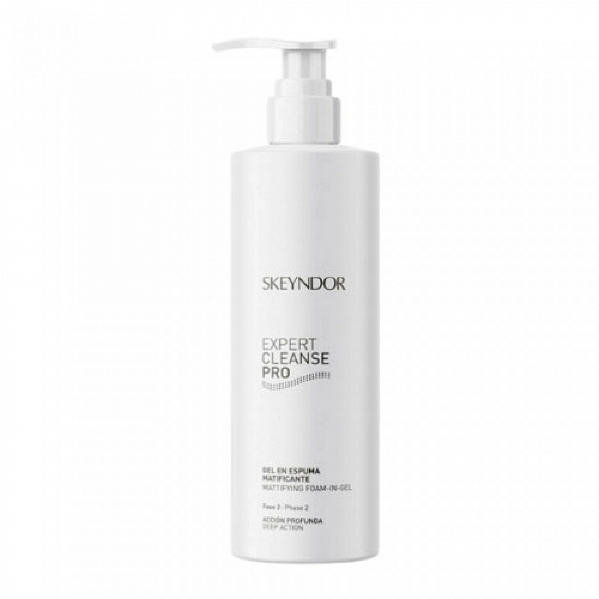 Gel en Espuma Matificante 200ml | Gel Limpiador Mate - Expert Cleanse Pro - Skeyndor ®