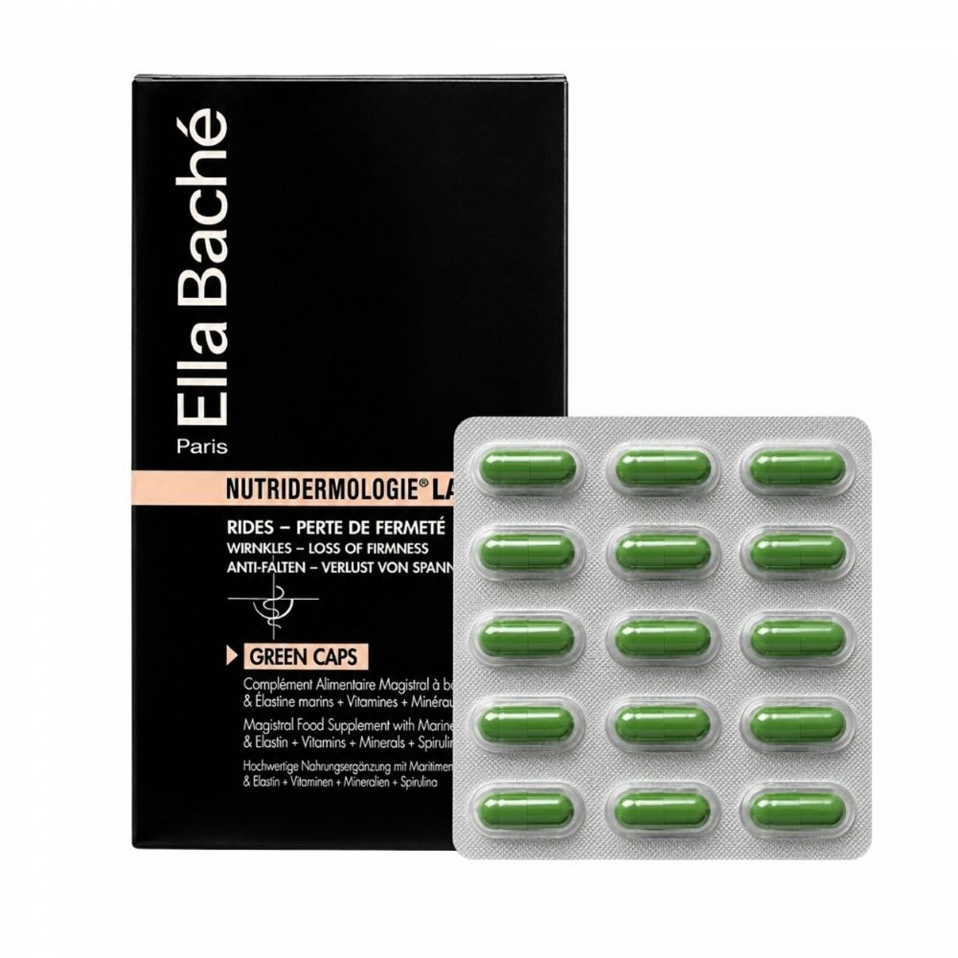 Green Caps | Cápsulas antiedad reafirmantes 60ud - Nutricosméticos - Ella Baché ®