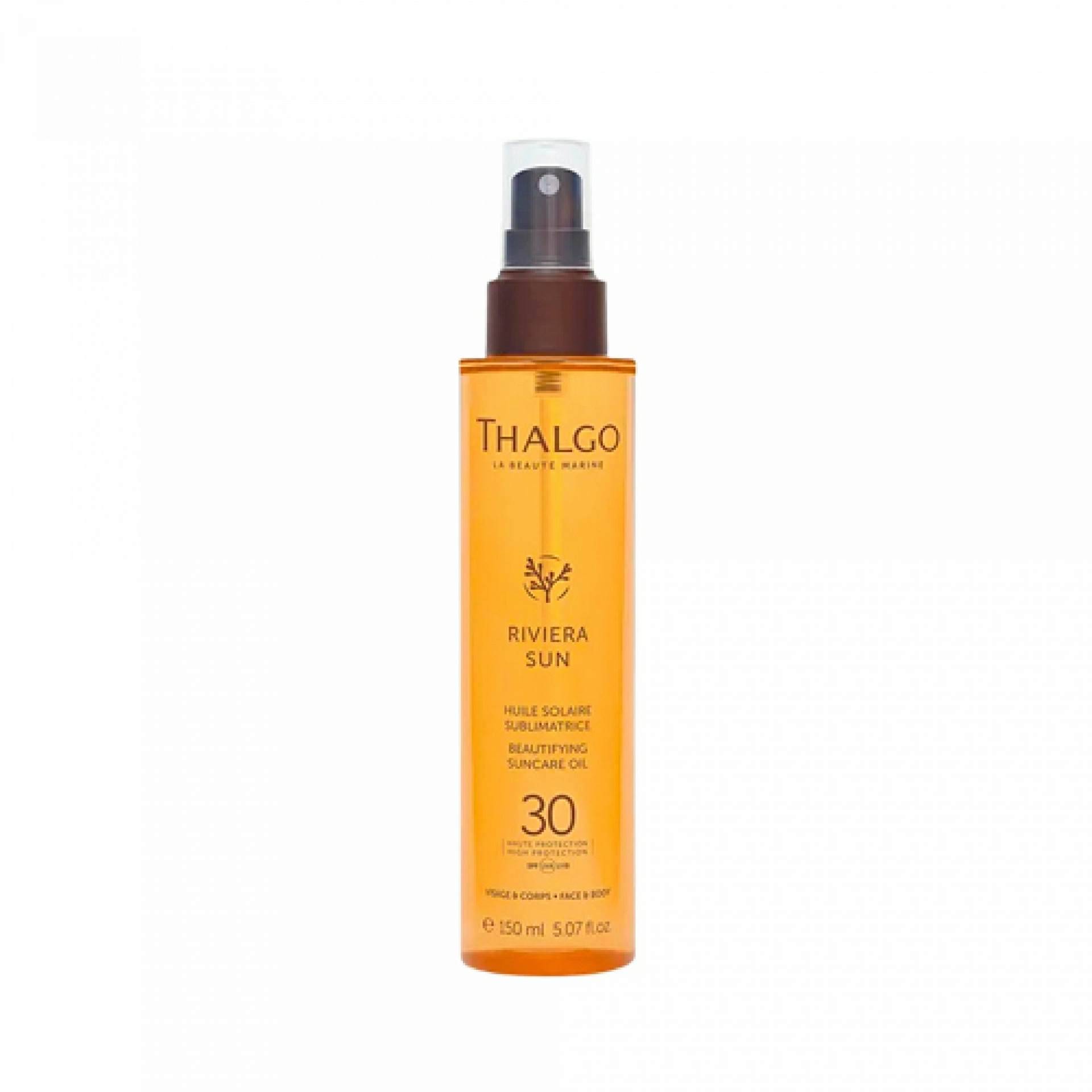 Huile Solaire Sublimatrice SPF30 | Aceite Solar Embellecedor para Cara y Cuerpo 150ml - Riviera Sun - Thalgo ®