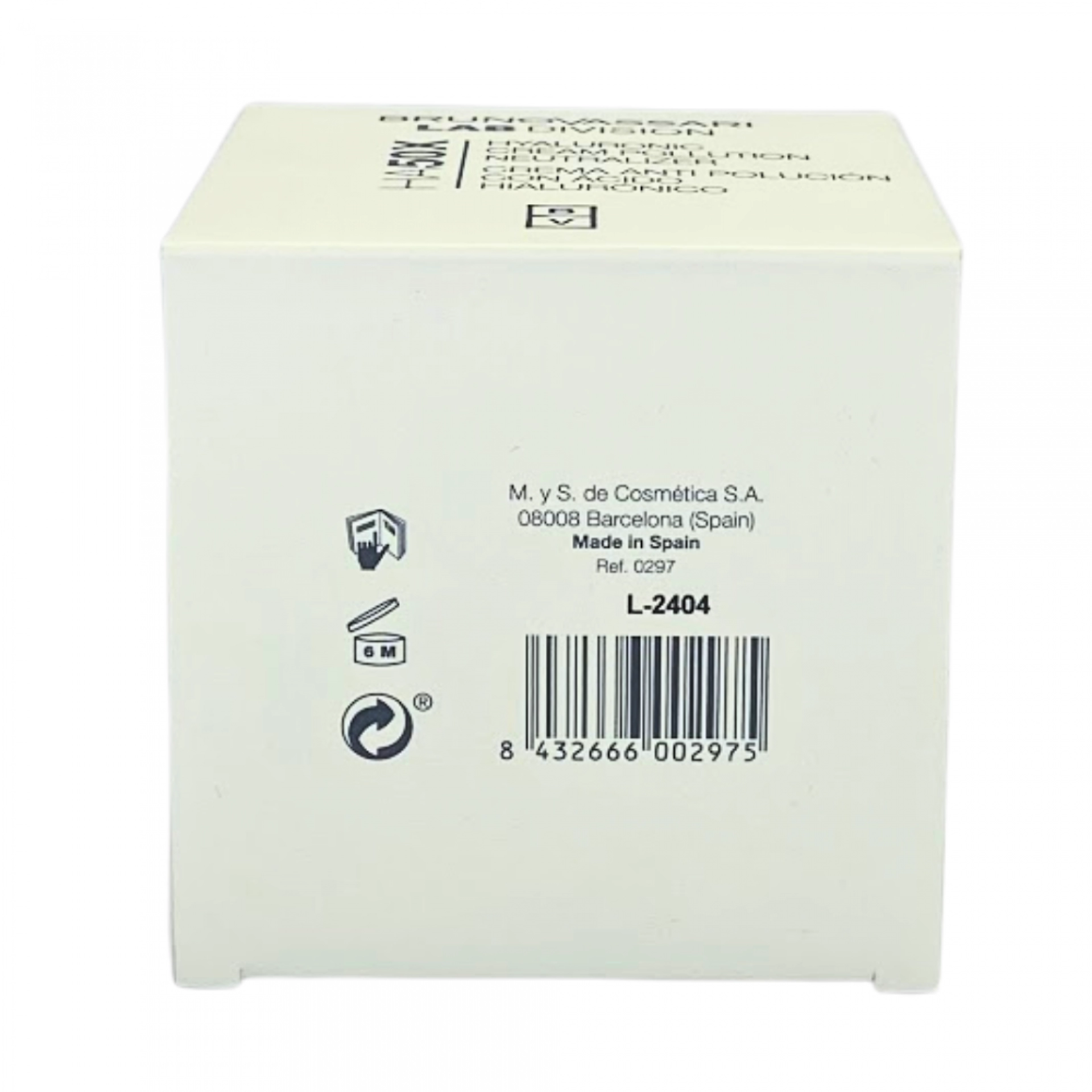 Hyaluronic Cream Pollution Neutralizer | Crema 50ml - HA50X - Bruno Vassari ®