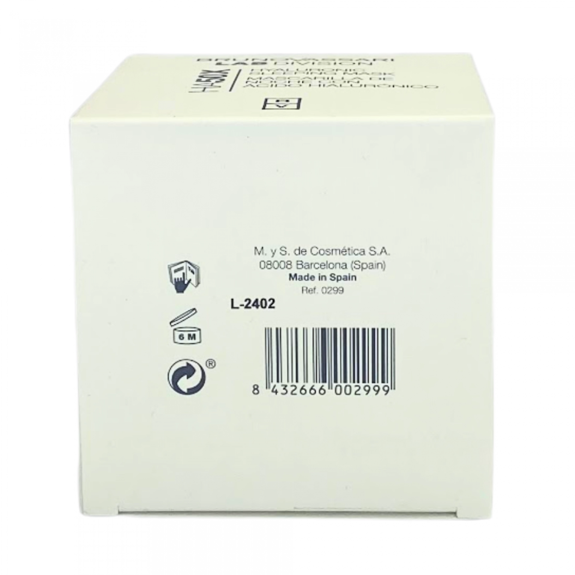 Hyaluronic Sleeping Mask | Mascarilla de noche 50ml - HA50X - Bruno Vassari ®