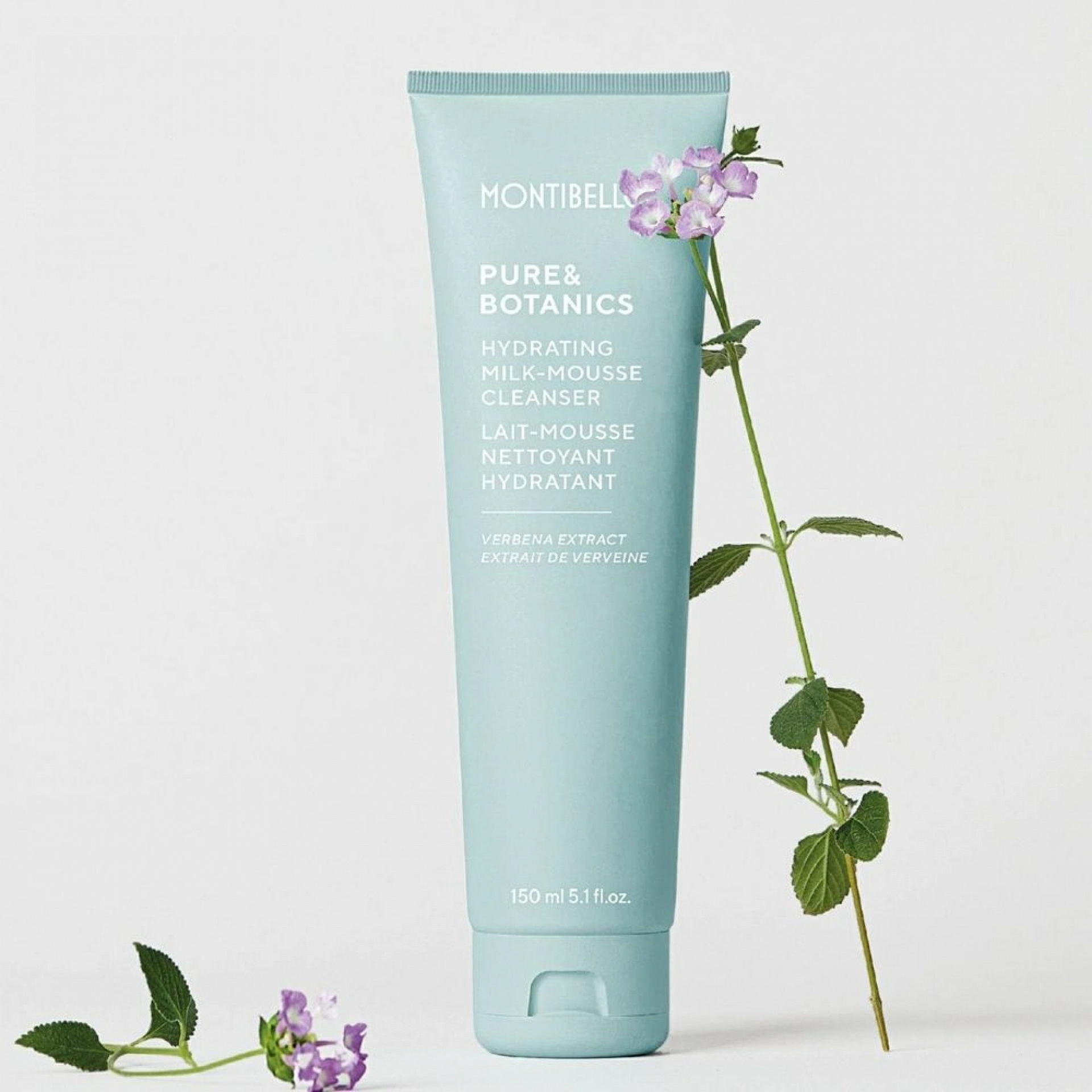 Hydrating Milk-Mousse Cleanser | Leche facial en espuma - 150 ml - Pure & Botanics - Montibello ®