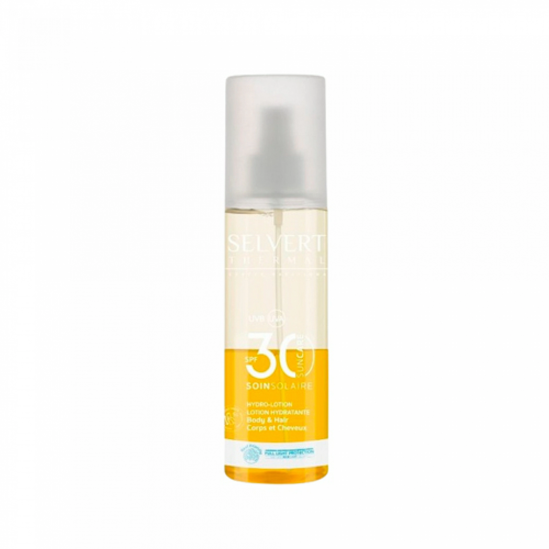 Hydro-Lotion Body & Hair SPF30 | Spray Solar 200ml - Sun Care - Selvert Thermal ®