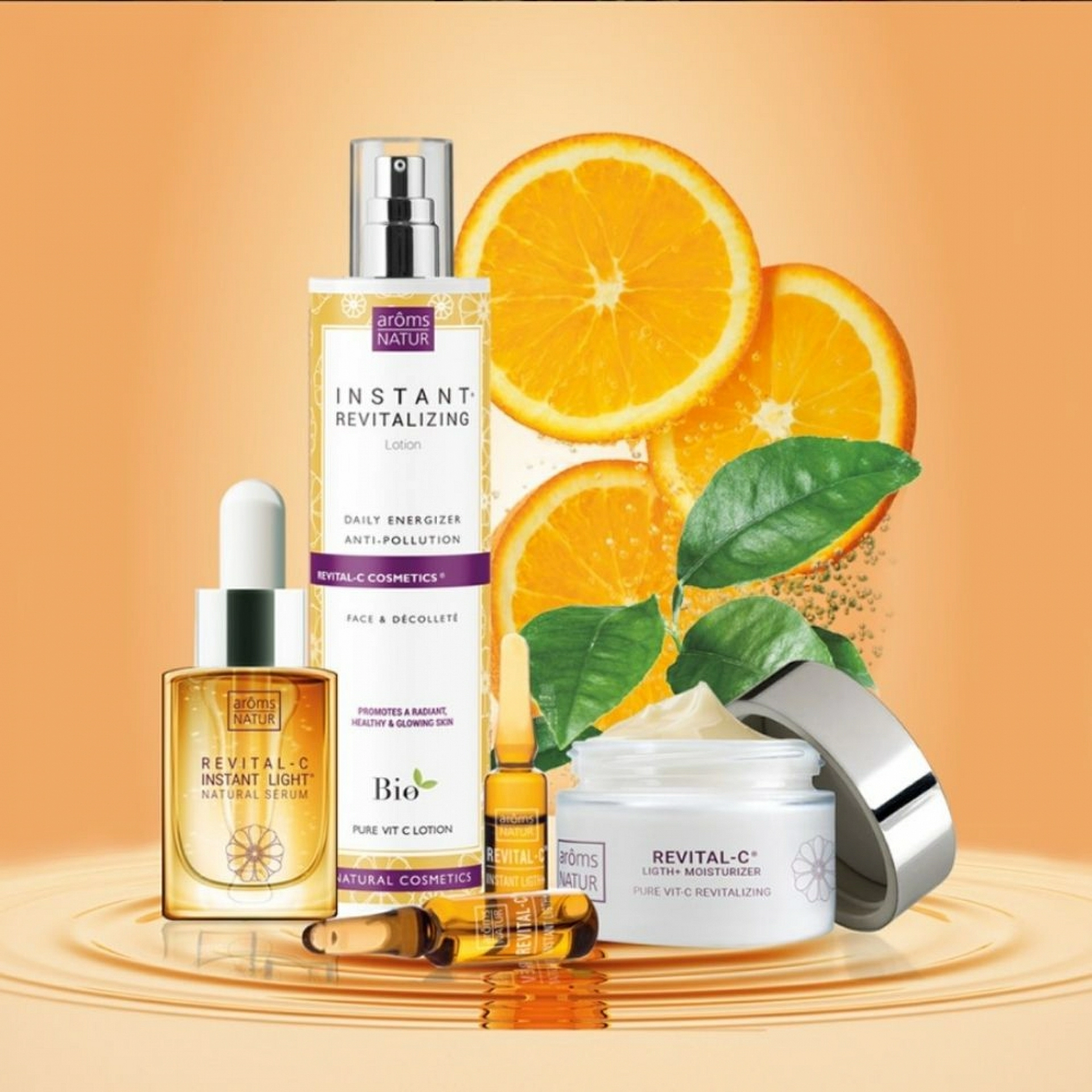 Instant Revitalizing Lotion | Loción 100ml - Revital-C Antiox & Radiance - Arôms Natur ®
