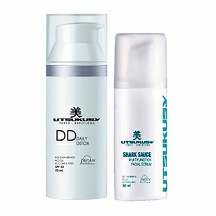 KIT BB GLOW COLOR OSCURO | Crema DD 50ml + Serum Shark Sauce 30ml - Utsukusy ®