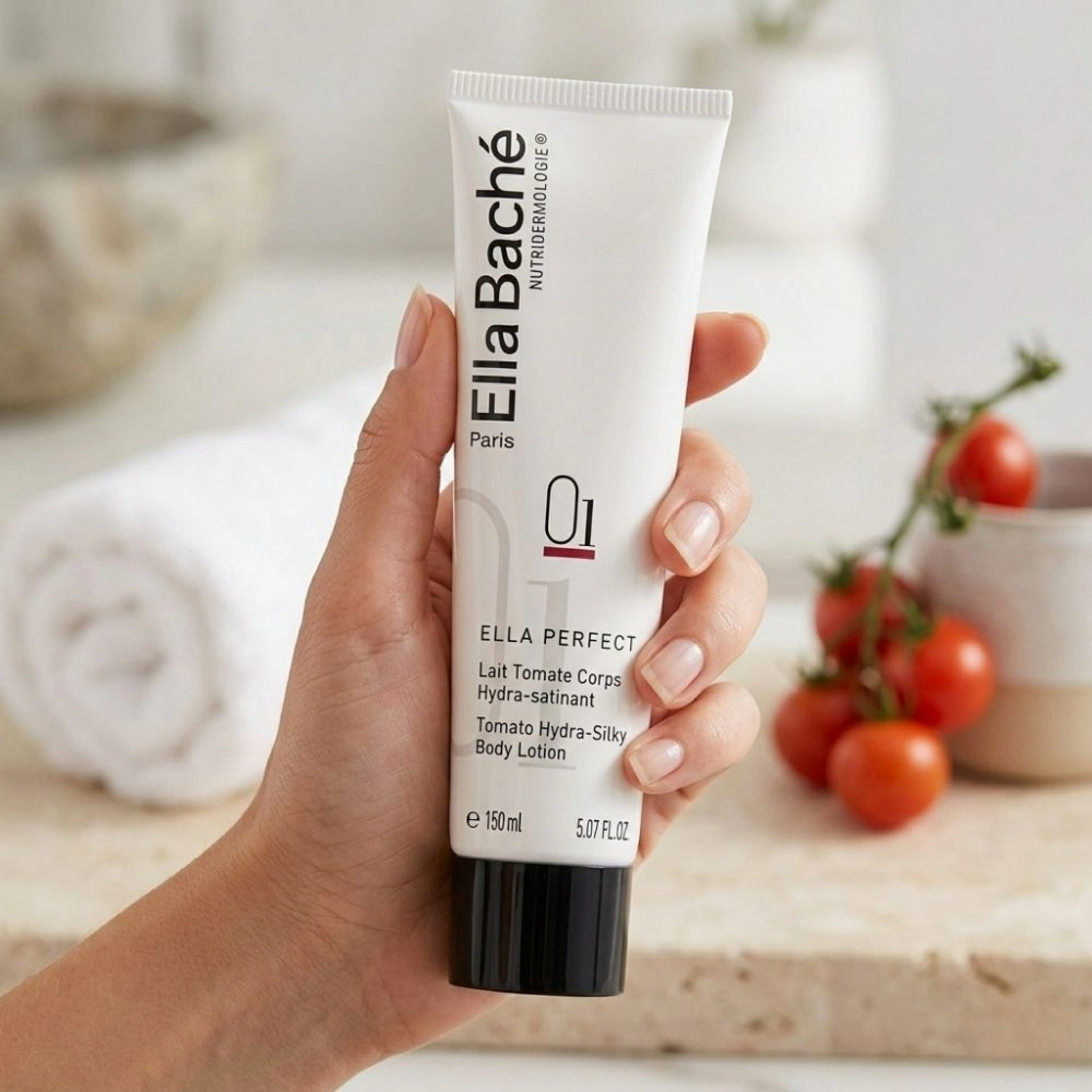 Lait Tomate Corps Hydra-Satinant | Crema hidratante 150ml - Nutridermologie Cuerpo - Ella Baché ®