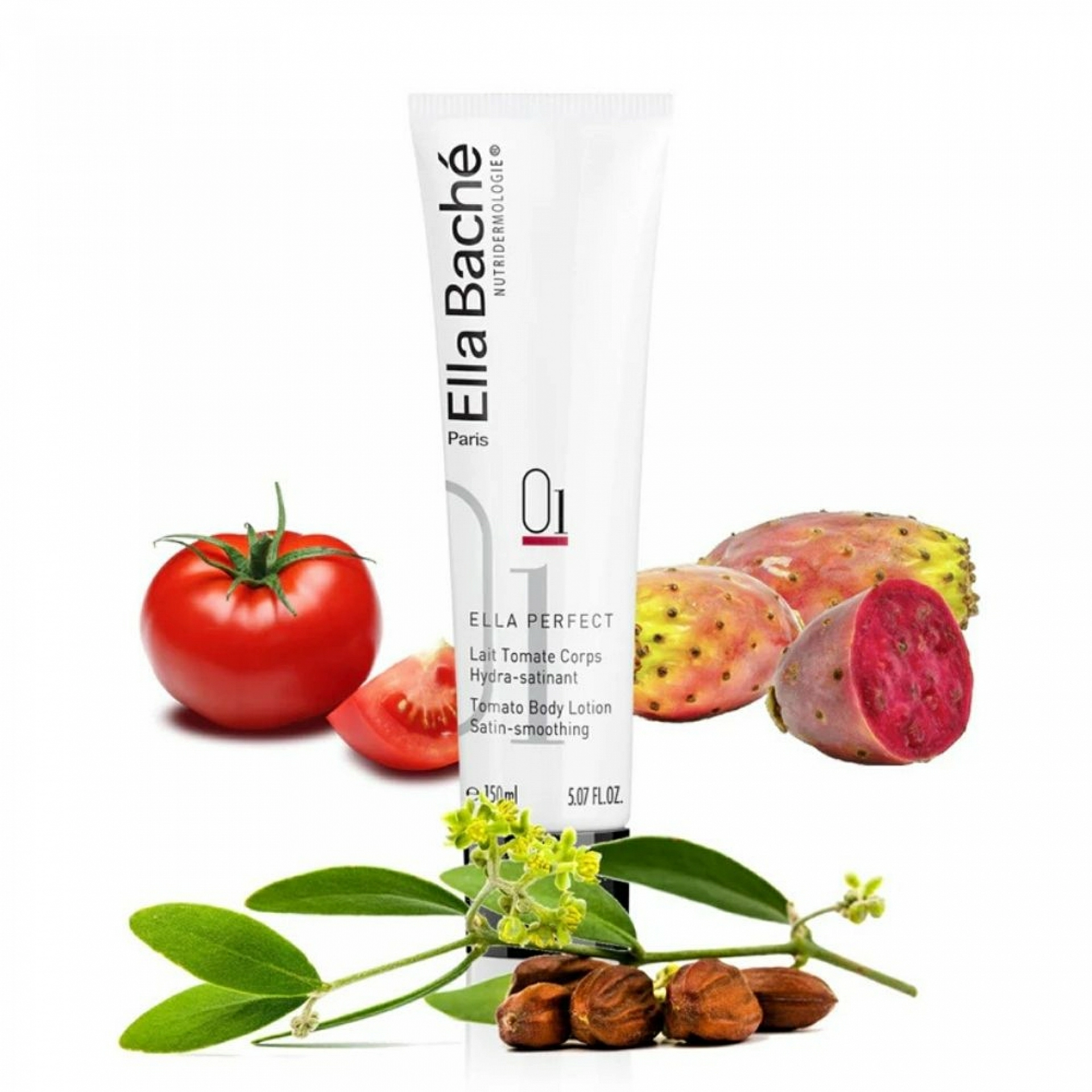 Lait Tomate Corps Hydra-Satinant | Crema hidratante 150ml - Nutridermologie Cuerpo - Ella Baché ®