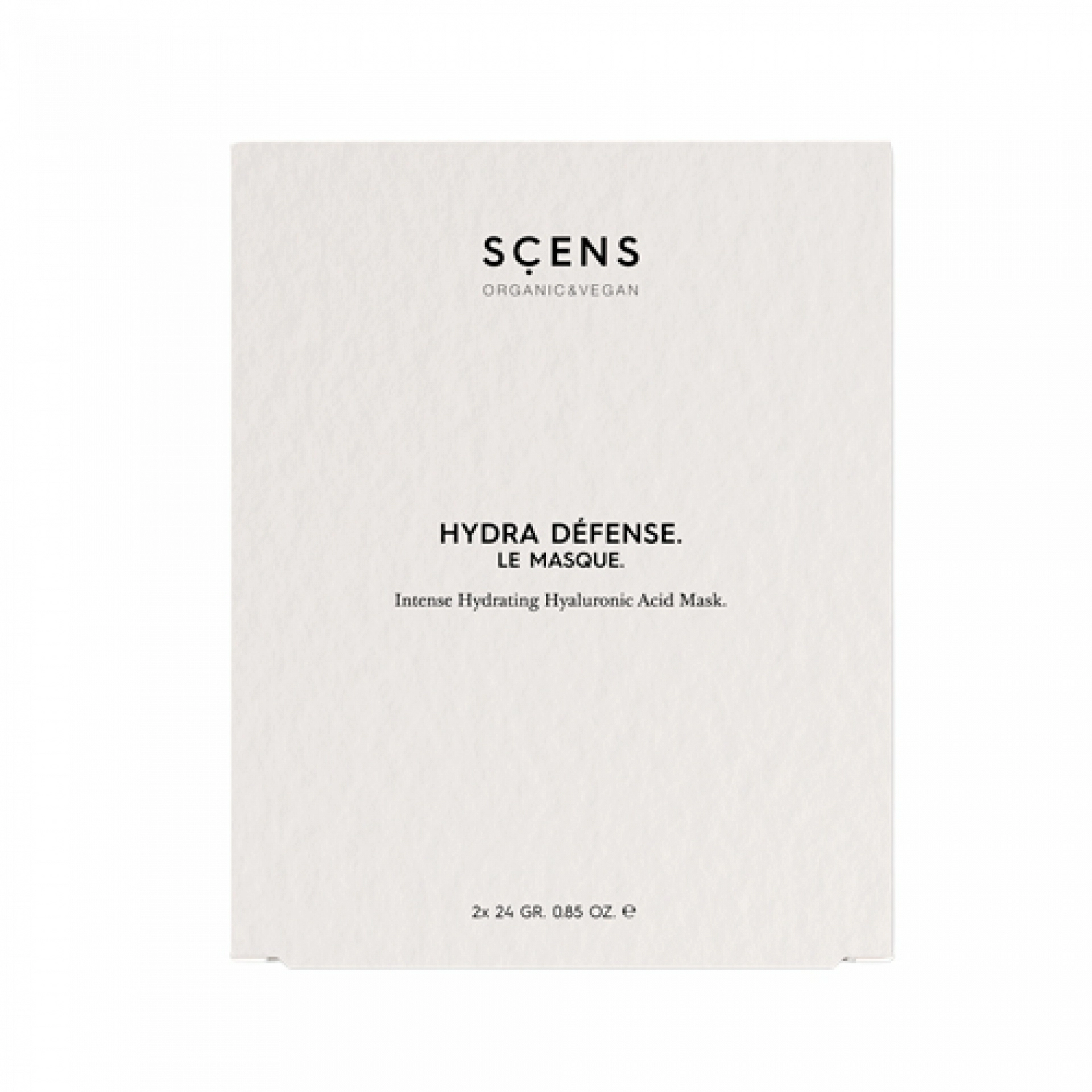 Le Masque à L’Acide Hialuronique | Mascarilla Hidratante 2uds - Hydra Défense - Scens ®