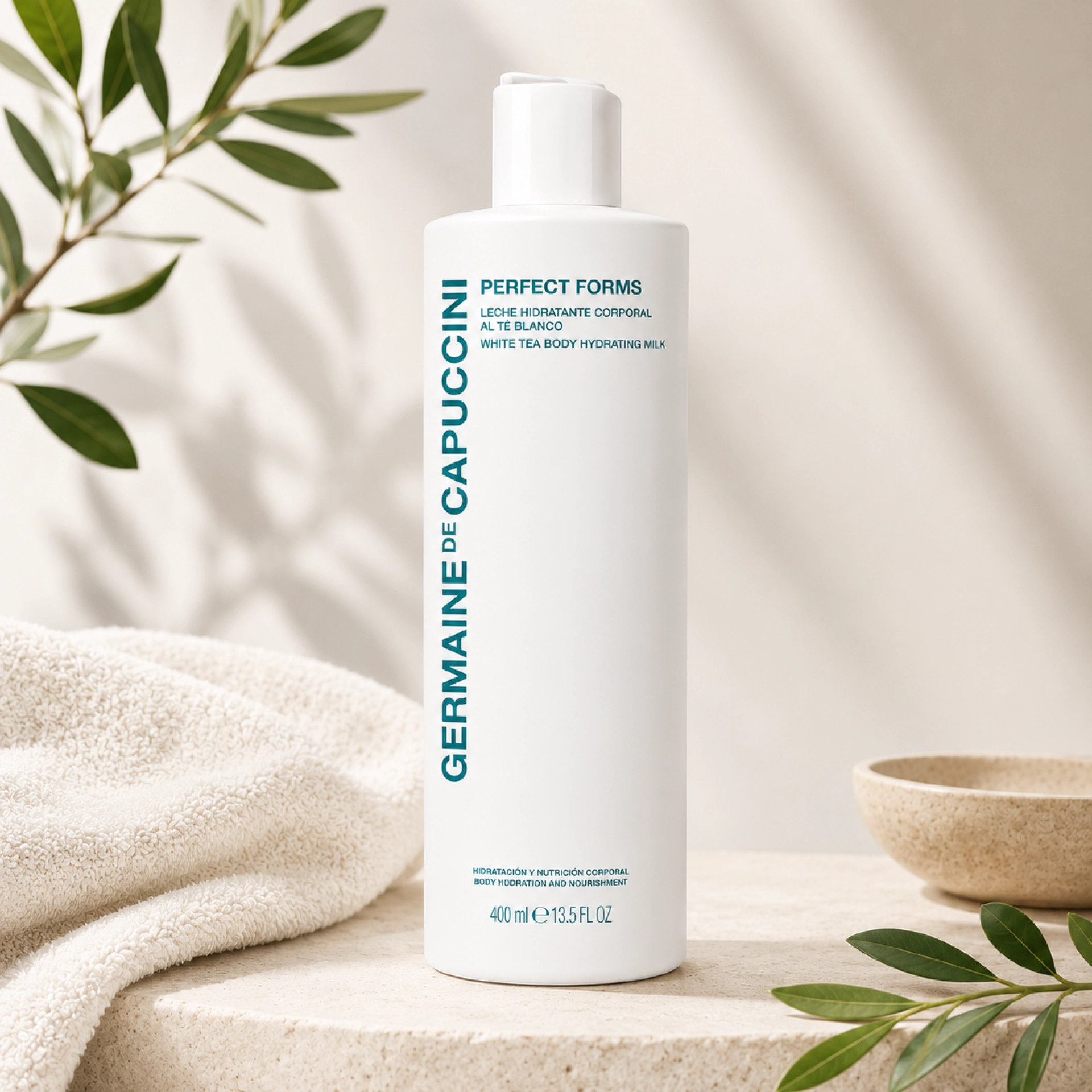 Leche Hidratante Corporal al Té Blanco 400ml - Perfect Forms- Germaine de Capuccini ®