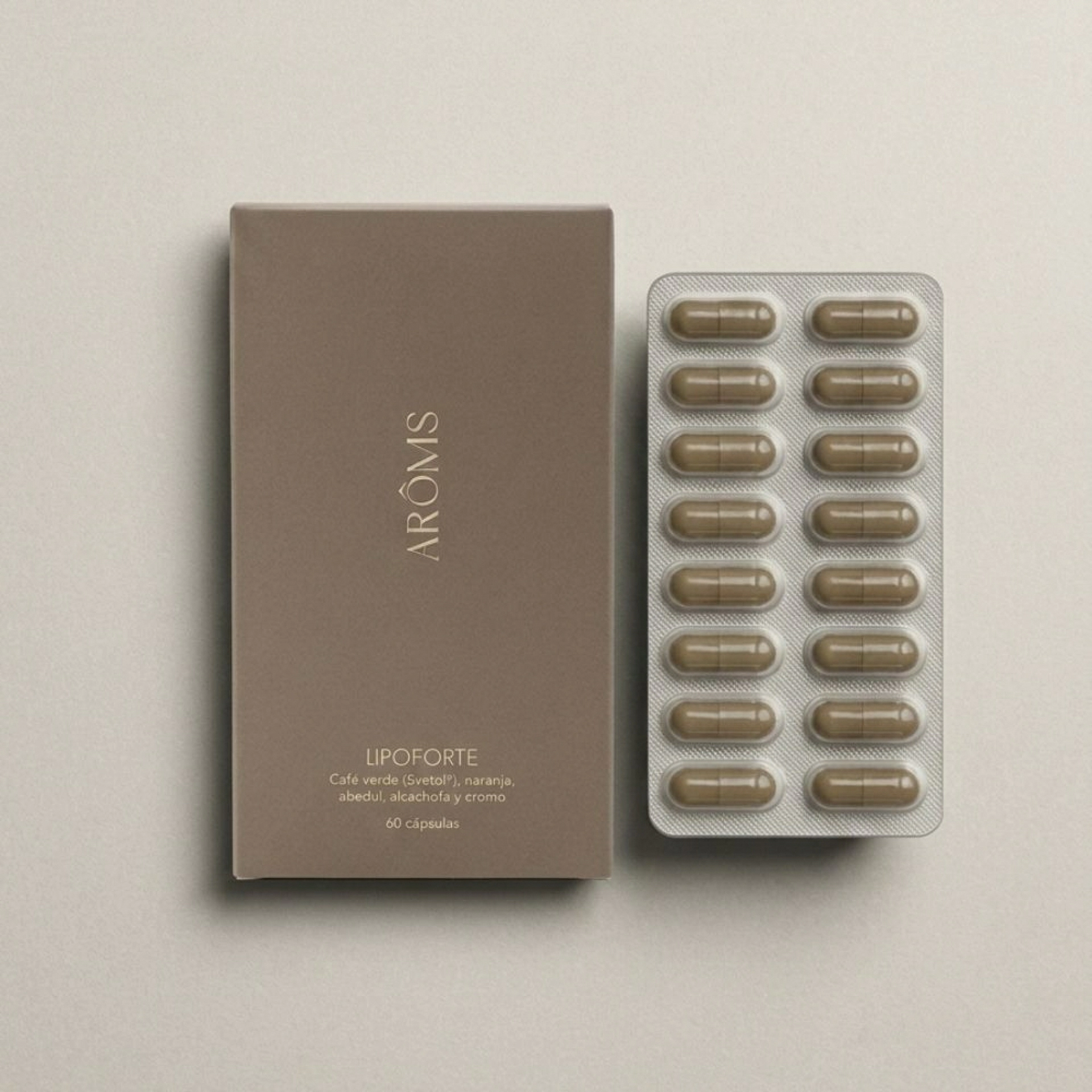 Lipoforte | Quema grasa y anticelulítico 60 caps - Nutricosméticos - Arôms Natur ®