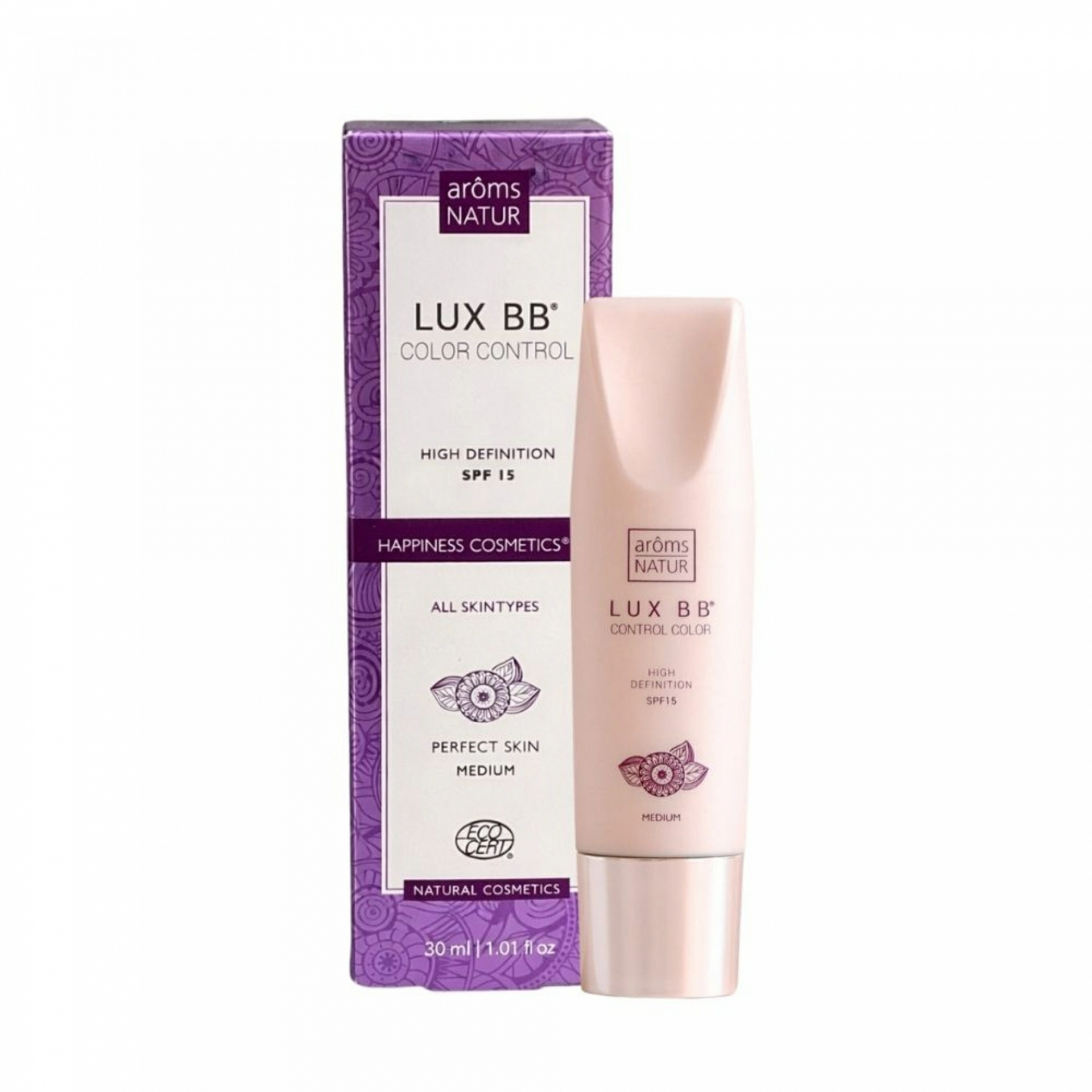 Lux BB - Control Color SPF15 | BB Cream 40ml - Happiness Cosmetics - Arôms Natur ®