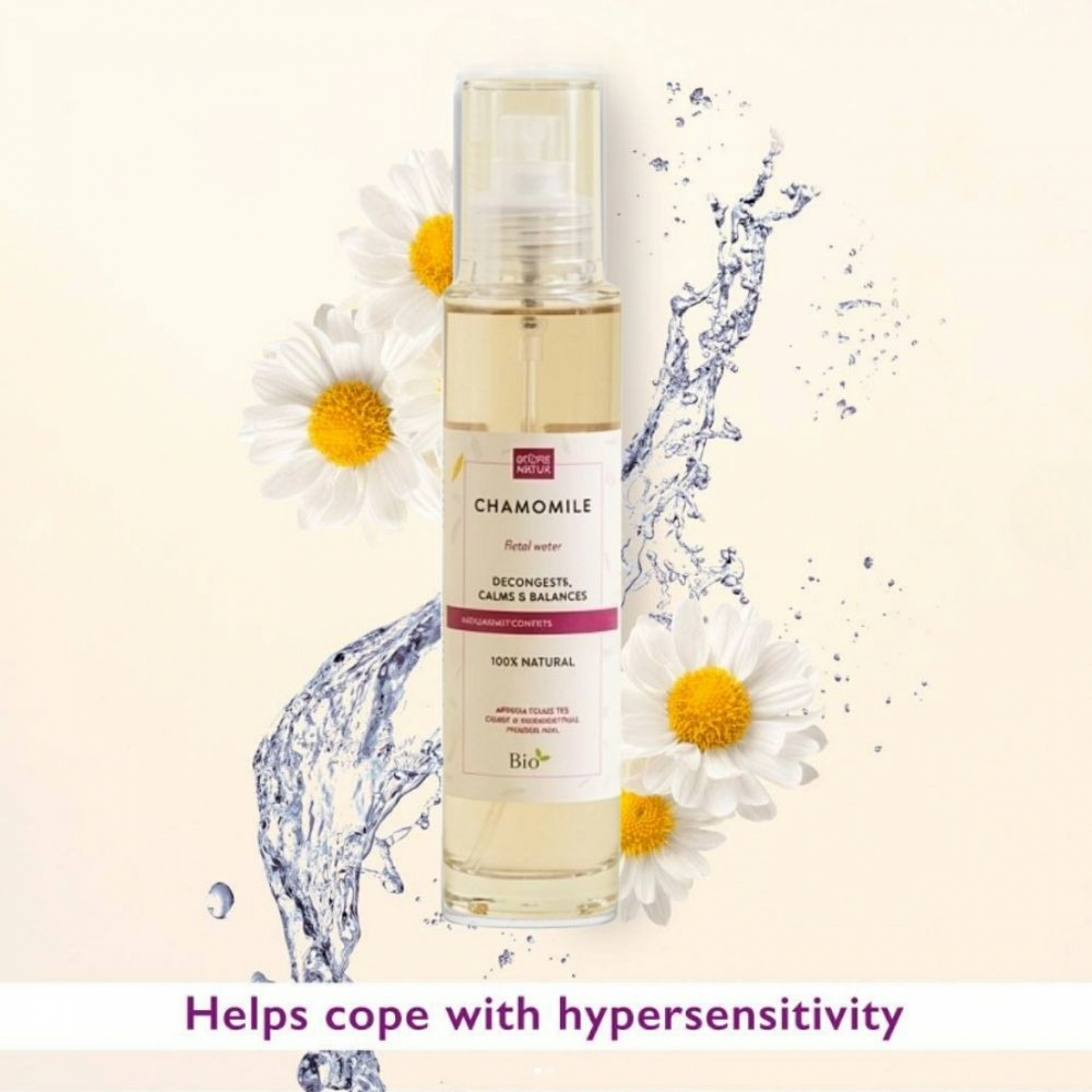 Manzanilla Romana | Agua floral descongestiva 100ml - Hidrolatos - Arôms Natur ®