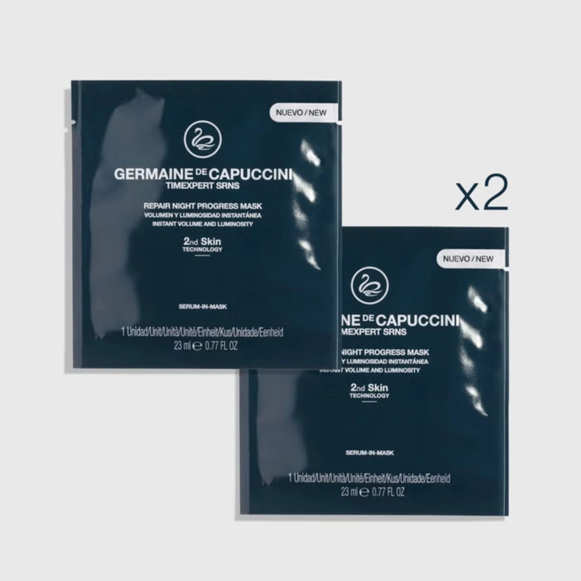 Máscara Repair Night Progress 2x23ml | Sérum Antiedad - Timexpert SRNS - Germaine de Capuccini ®