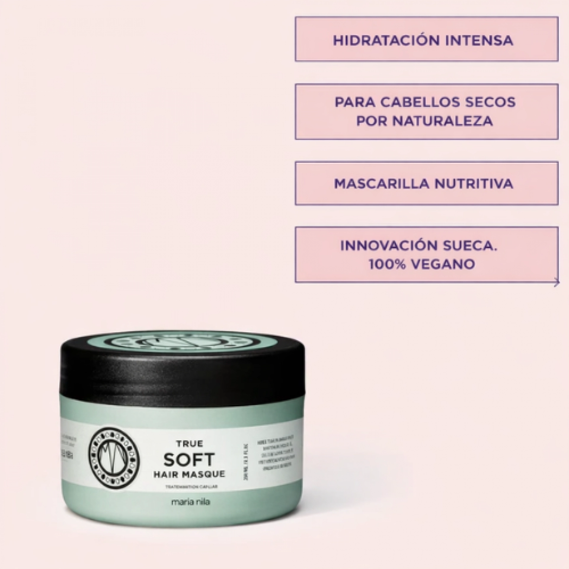 Masque | Mascarilla Hidratante para Cabello Seco 250 ml -True Soft - Maria Nila ®