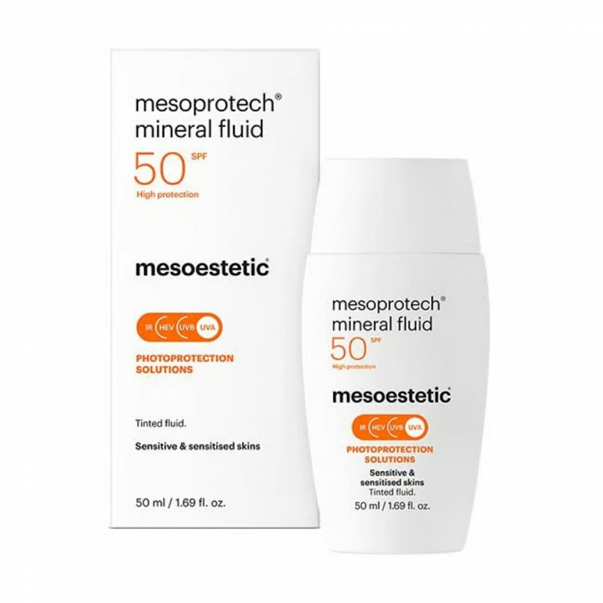 mesoprotech mineral fluid | Protector solar piel sensible 50ml - mesoprotech - mesoestetic ®