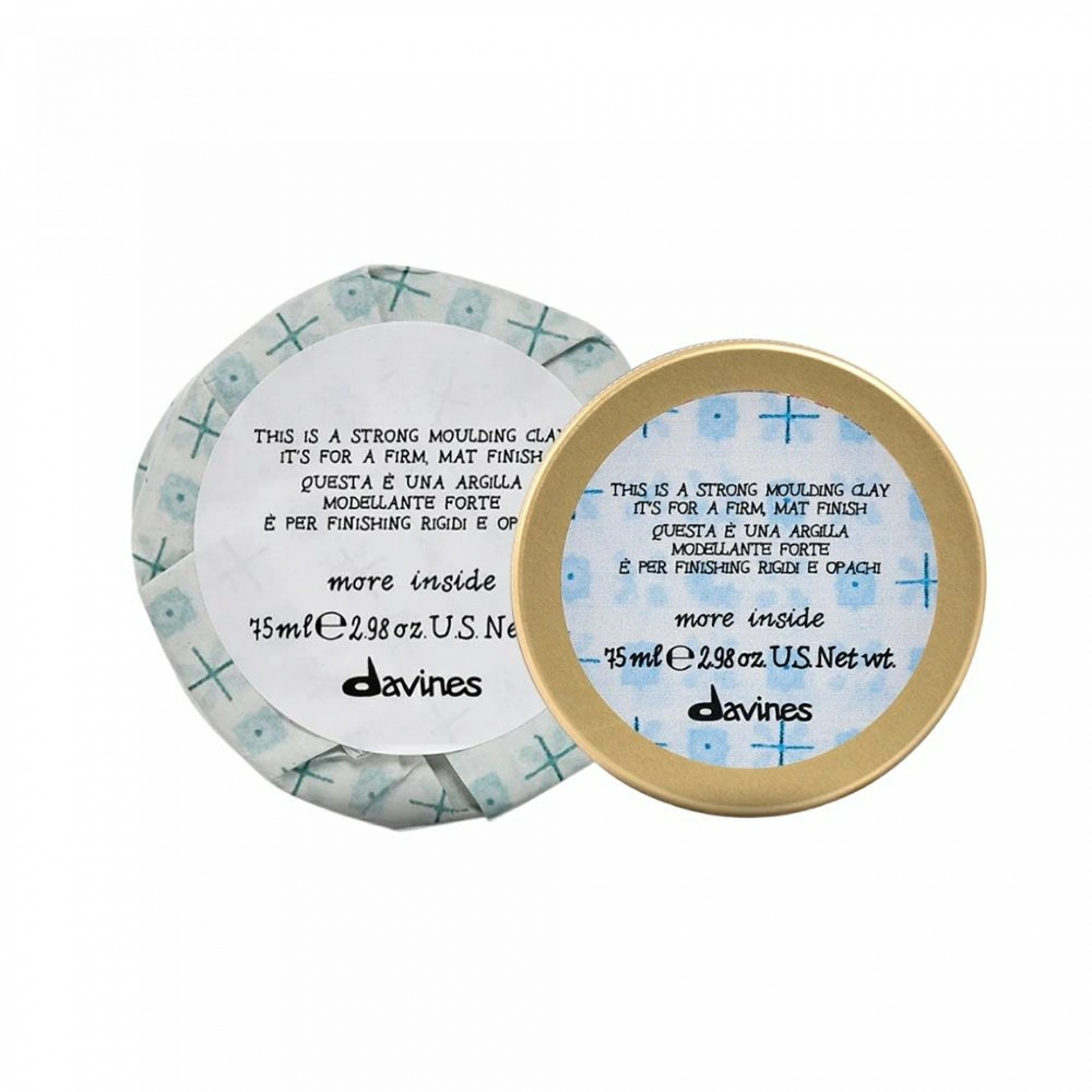 MI Strong Moulding Clay | Arcilla modeladora 75ml - More Inside - Davines ®