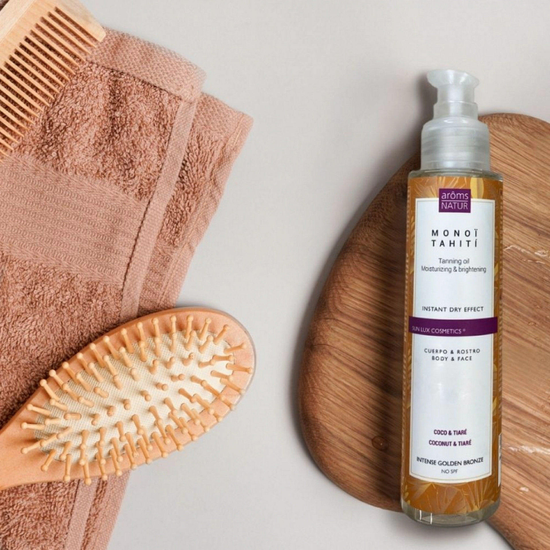 Monoï Tahití | Aceite seco bronceador 125ml - Solar Cosmetics - Arôms Natur ®