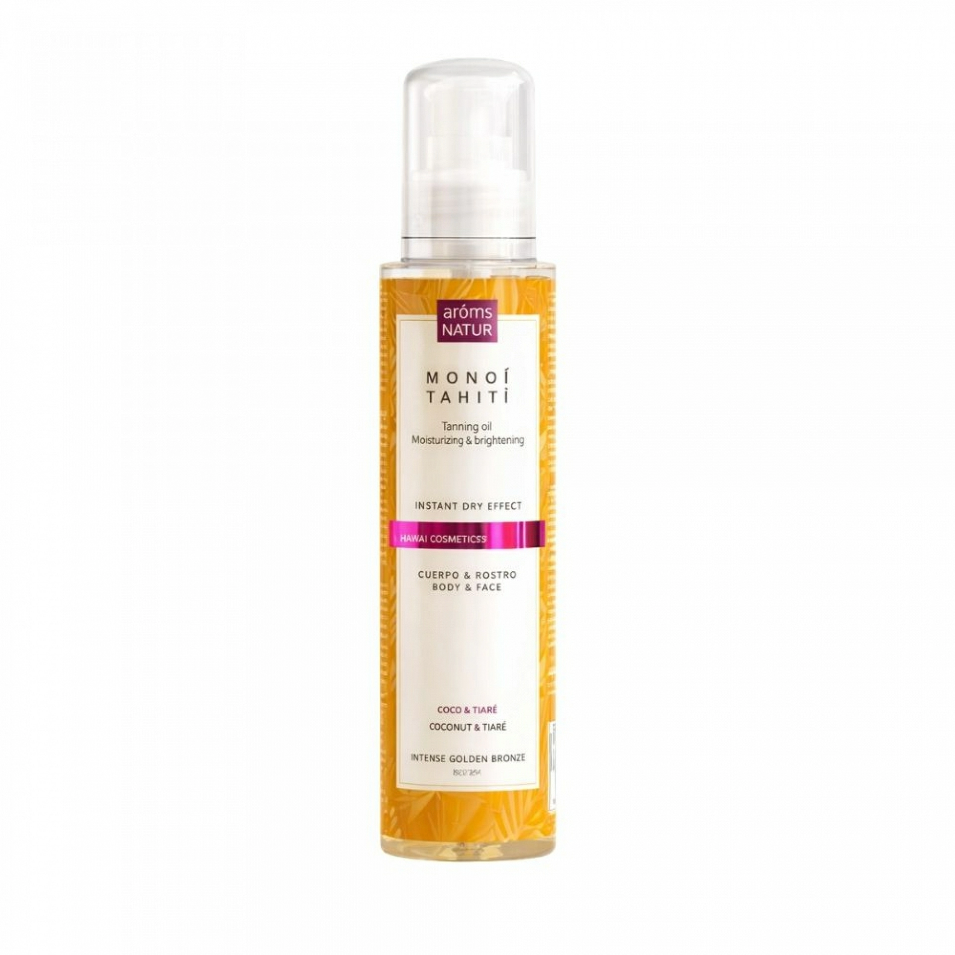 Monoï Tahití | Aceite seco bronceador 125ml - Solar Cosmetics - Arôms Natur ®