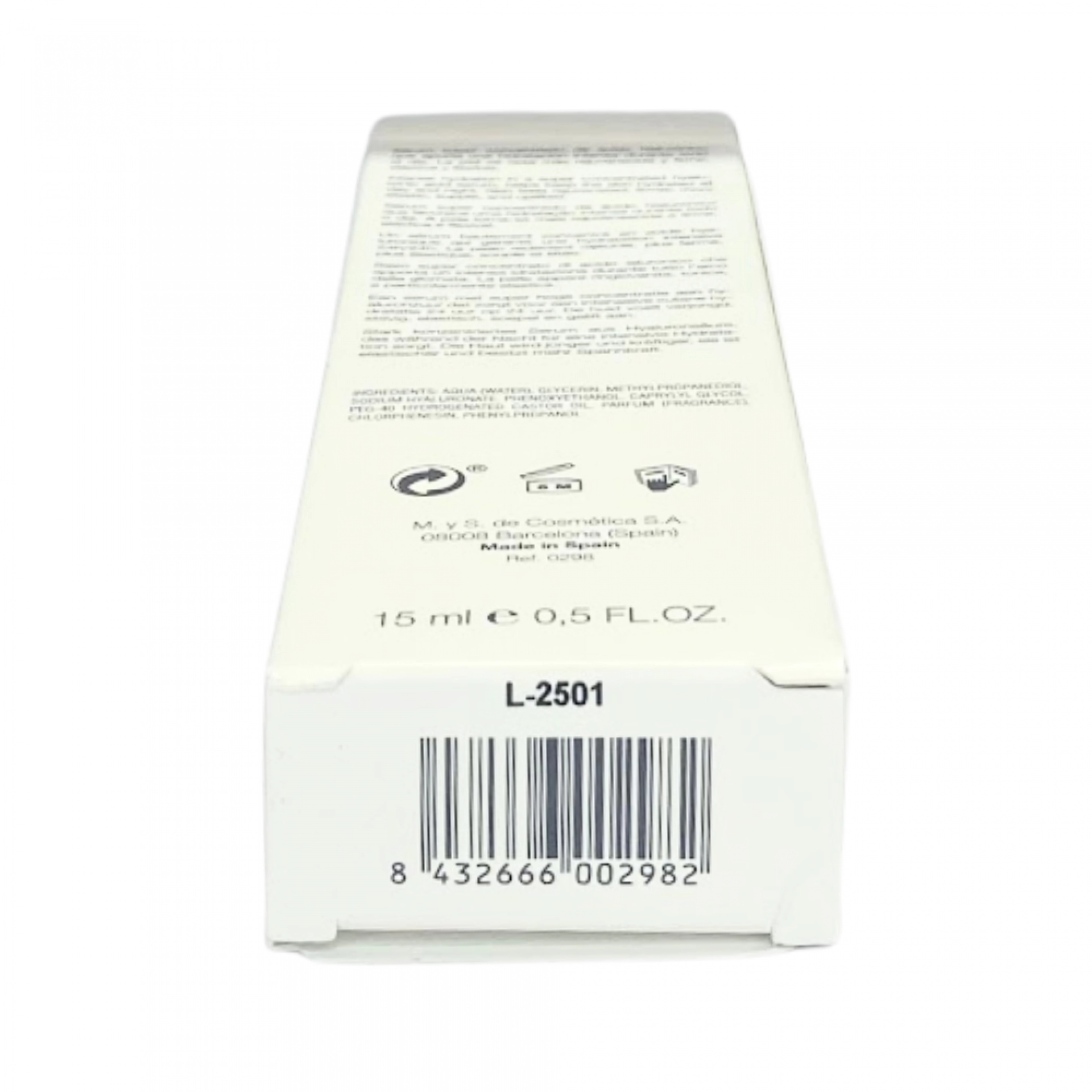 Multi Molecular Hyaluronic Filler | Sérum 15ml - HA50X - Bruno Vassari ®