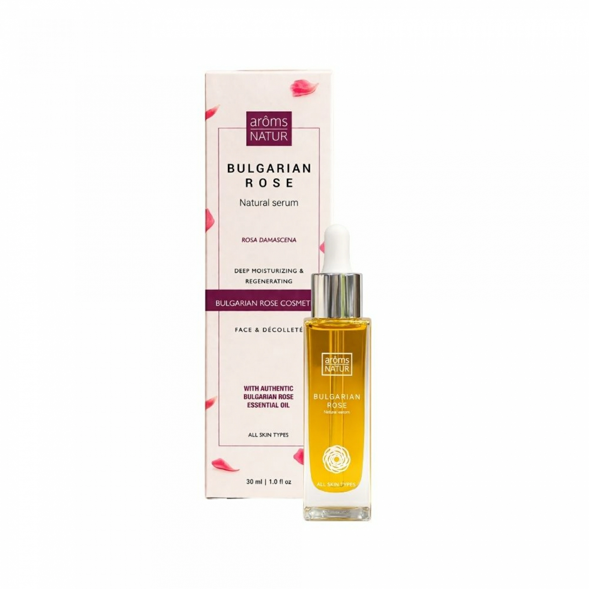 Natural Serum Rosa Bulgaria | Serum regenerador 30ml - Arôms Natur ®