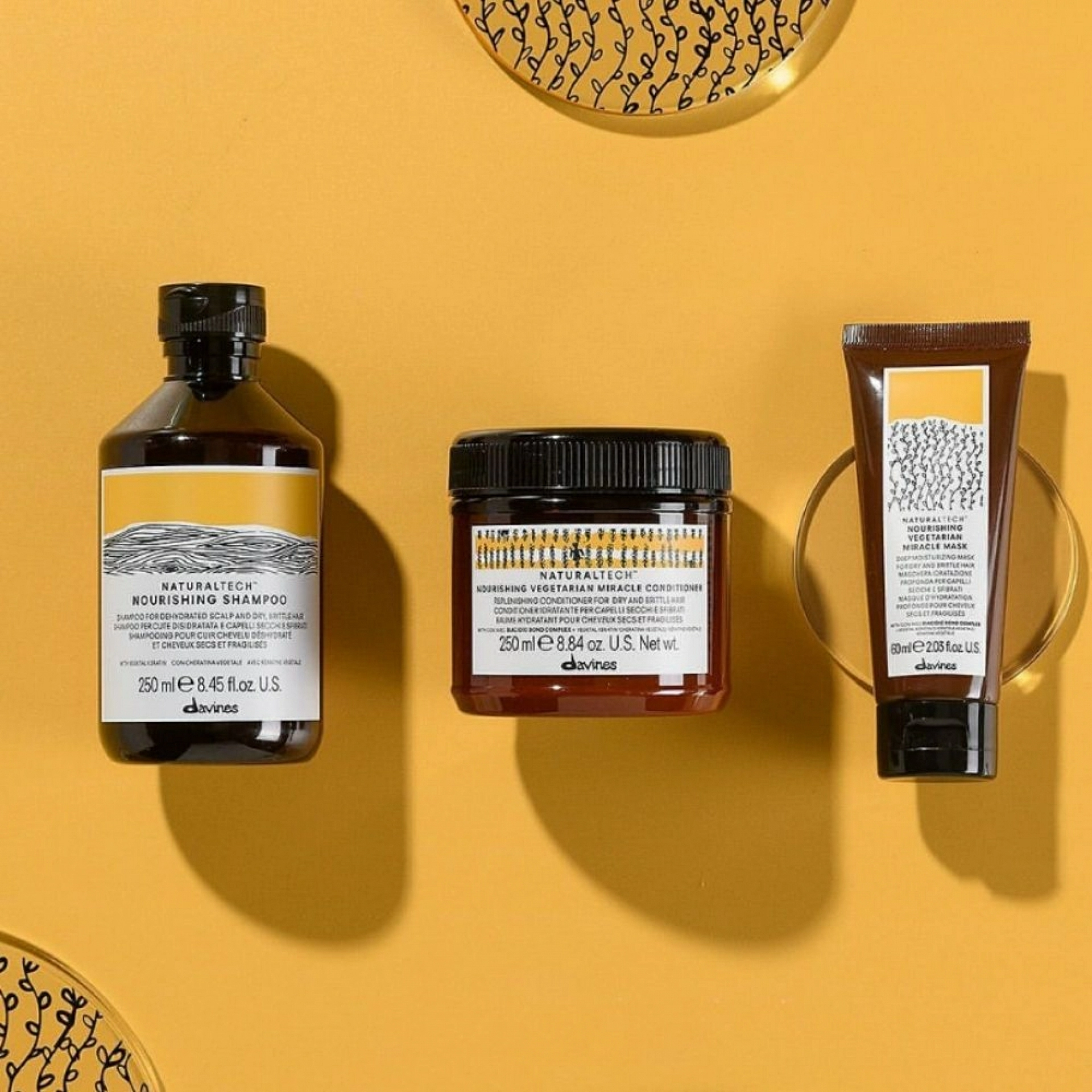 NOURISHING VEGETARIAN MIRACLE MASK | Mascarilla cabellos secos y dañados - Naturaltech - Davines ®