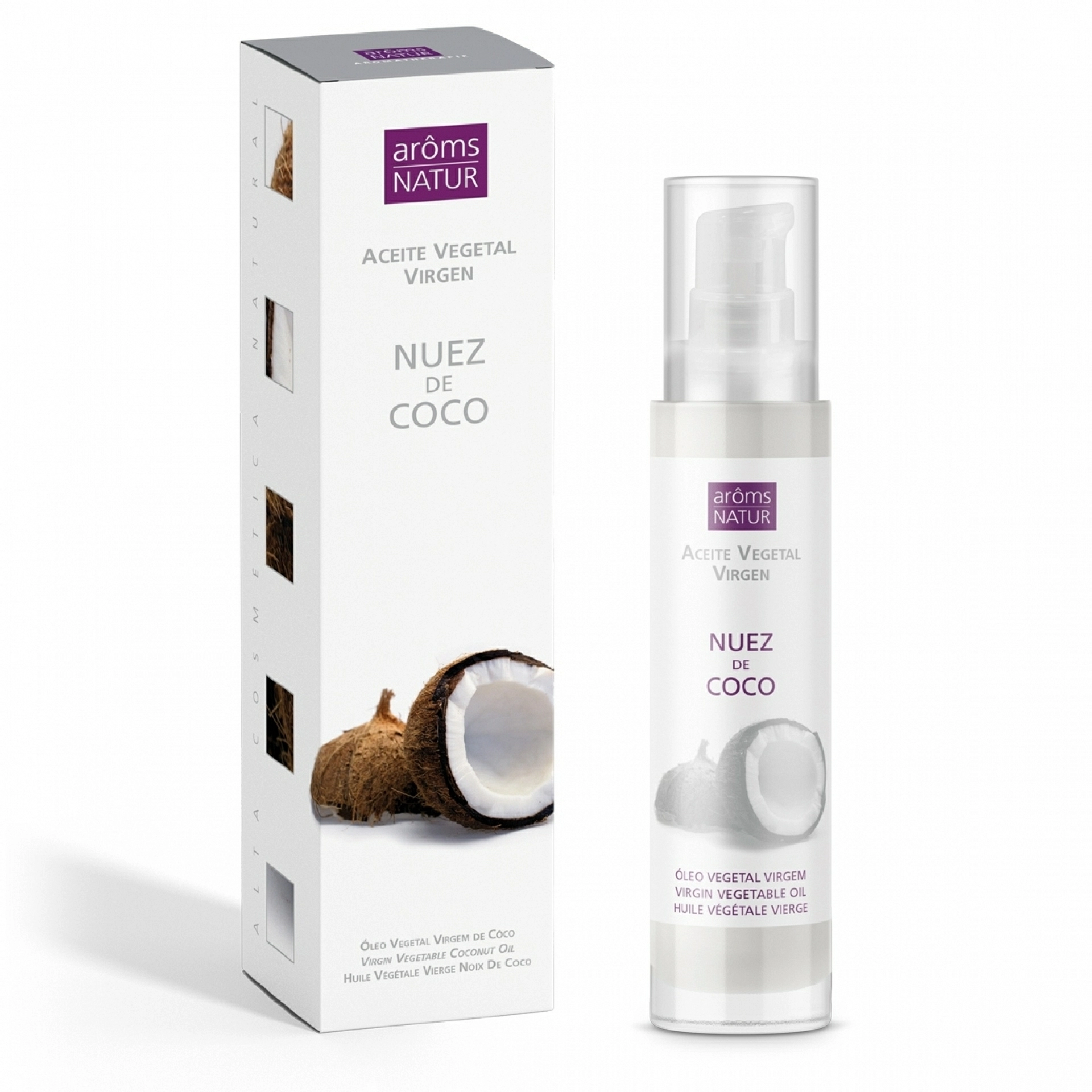 Nuez de Coco | Aceite vegetal hidratante 100ml - Arôms natur ®