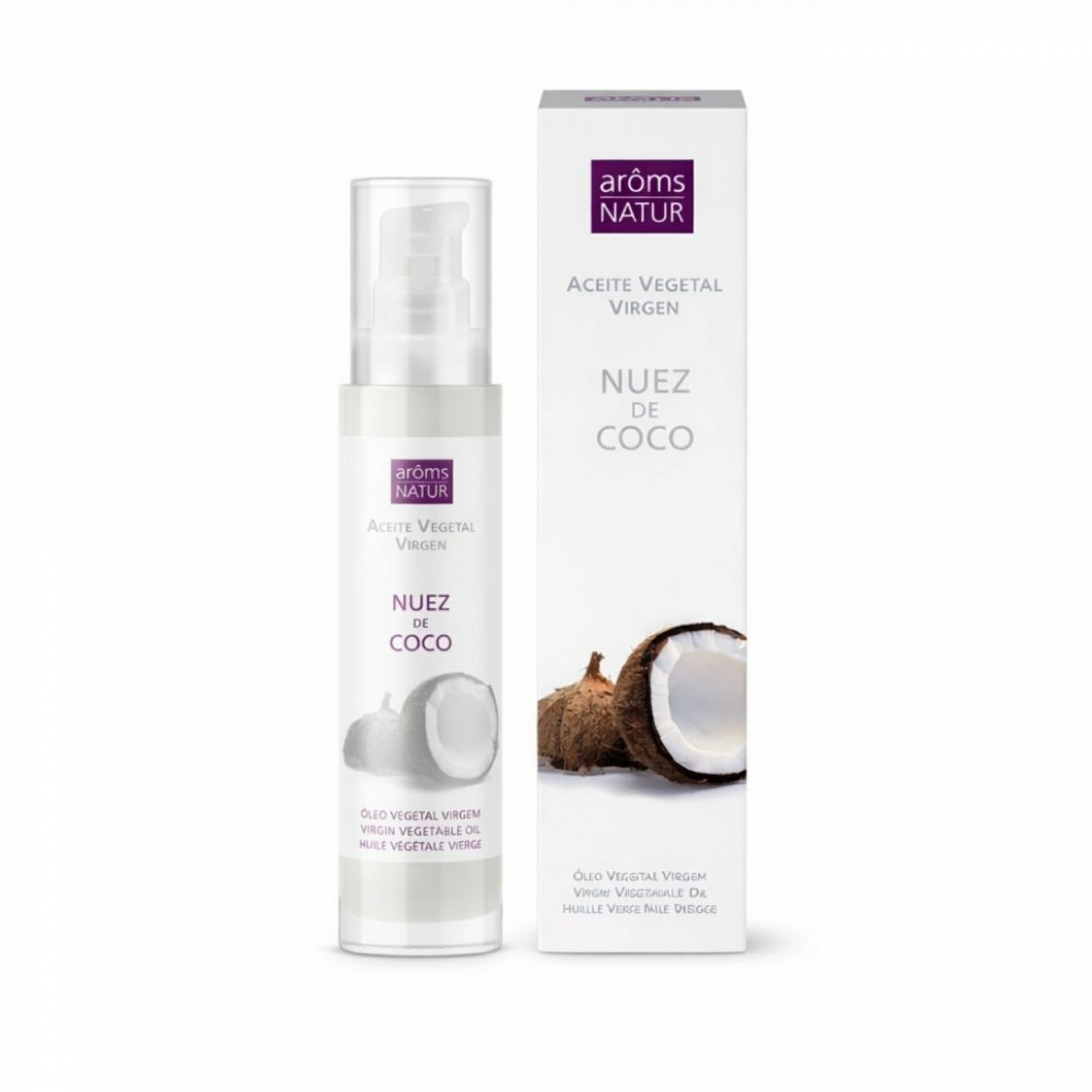 Nuez de Coco | Aceite vegetal hidratante 100ml - Arôms natur ®