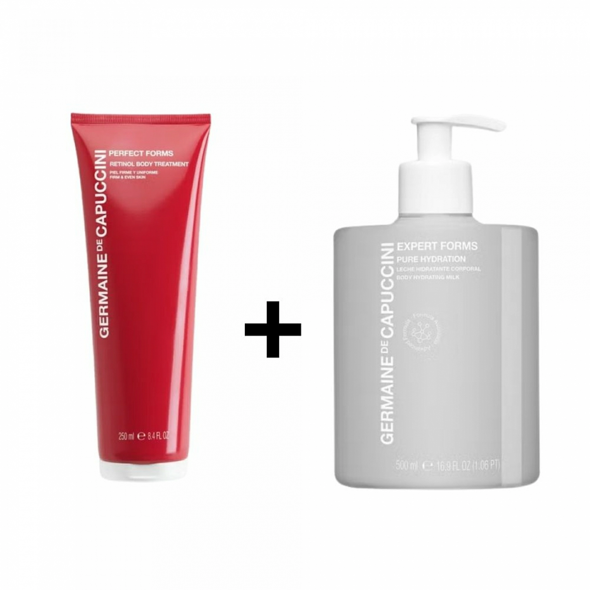 Pack Expert Forms | Body Retinol 250ml + Pure Hydration 500ml - Germaine de Capuccini ®