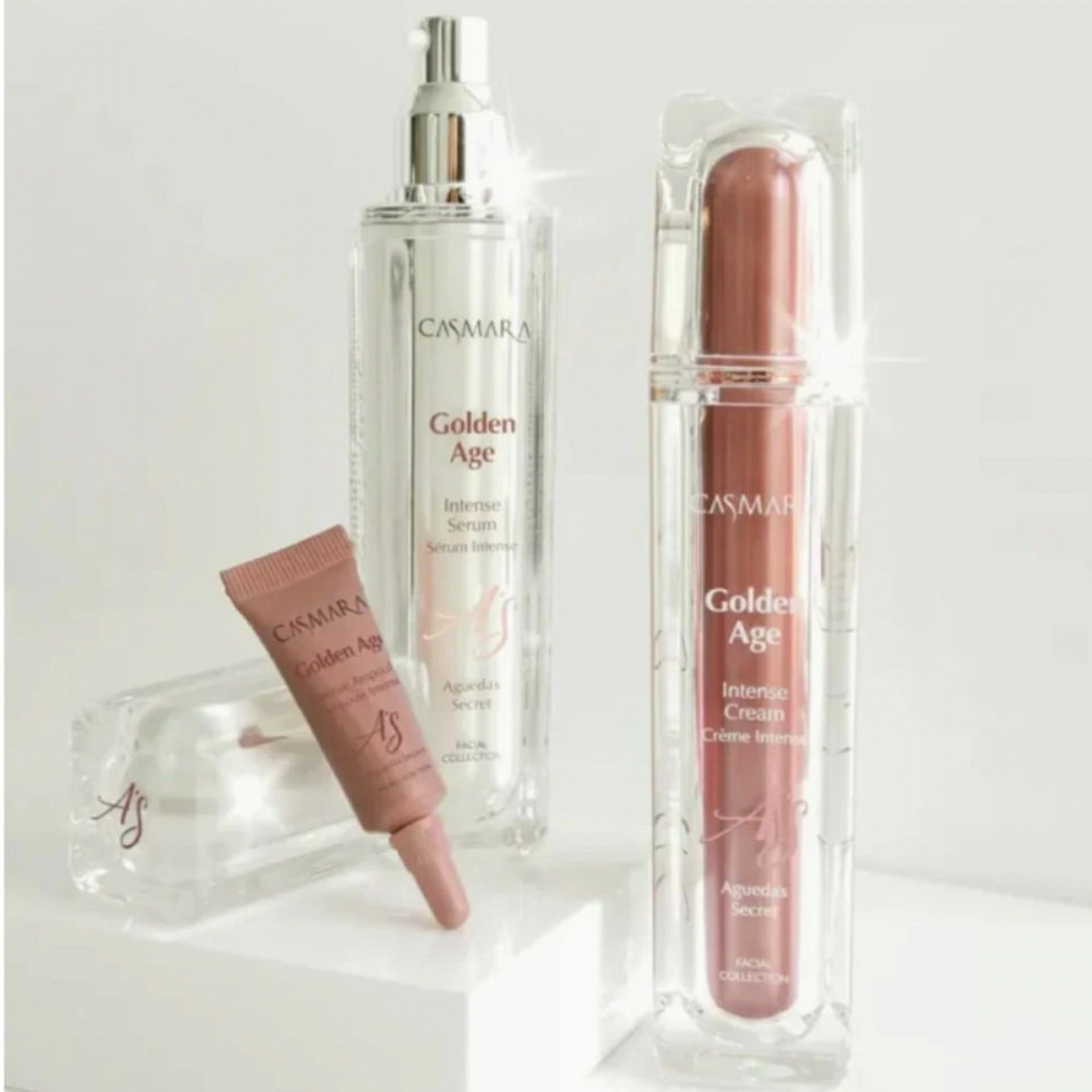 Pack Golden Age | Intense Serum Golden Age 50ml + Intense Cream Golden Age 50ml + Intense Ampoule 2x4ml - Casmara ®
