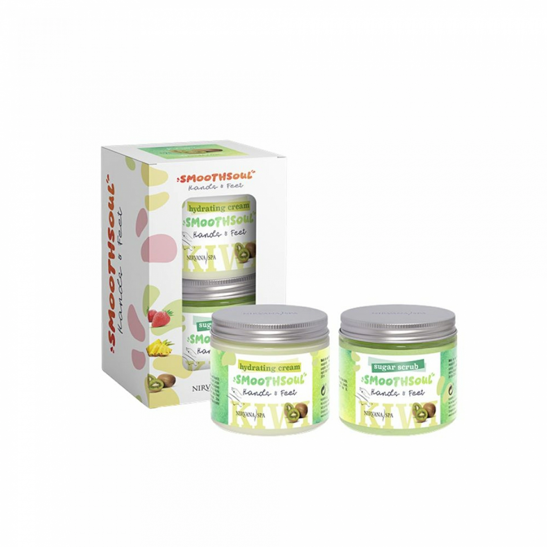Pack Kiwi Ritual | Kiwi Sugar Scrub 200 ml + Kiwi Hydrating Cream 200 ml – Nirvana Spa ®