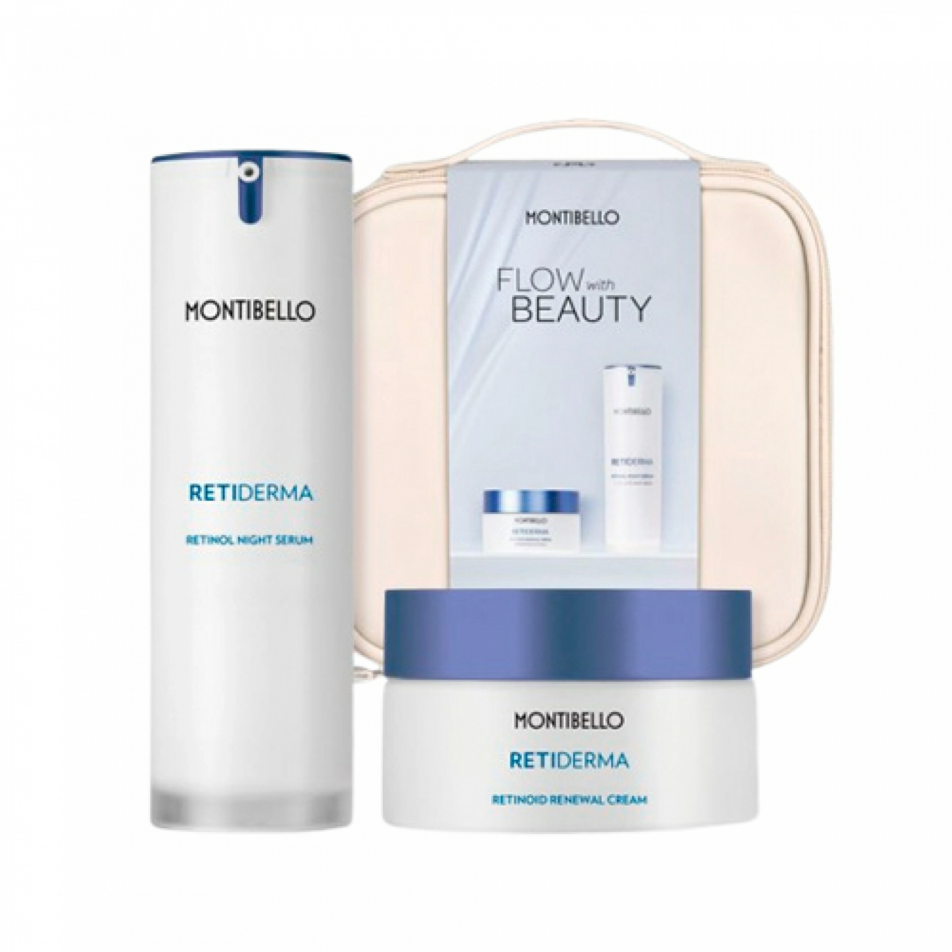 Pack Retiderma | Retinoid Renewal Cream 50 ml + Retinol Night Serum 30ml + neceser de regalo - Montibello ®