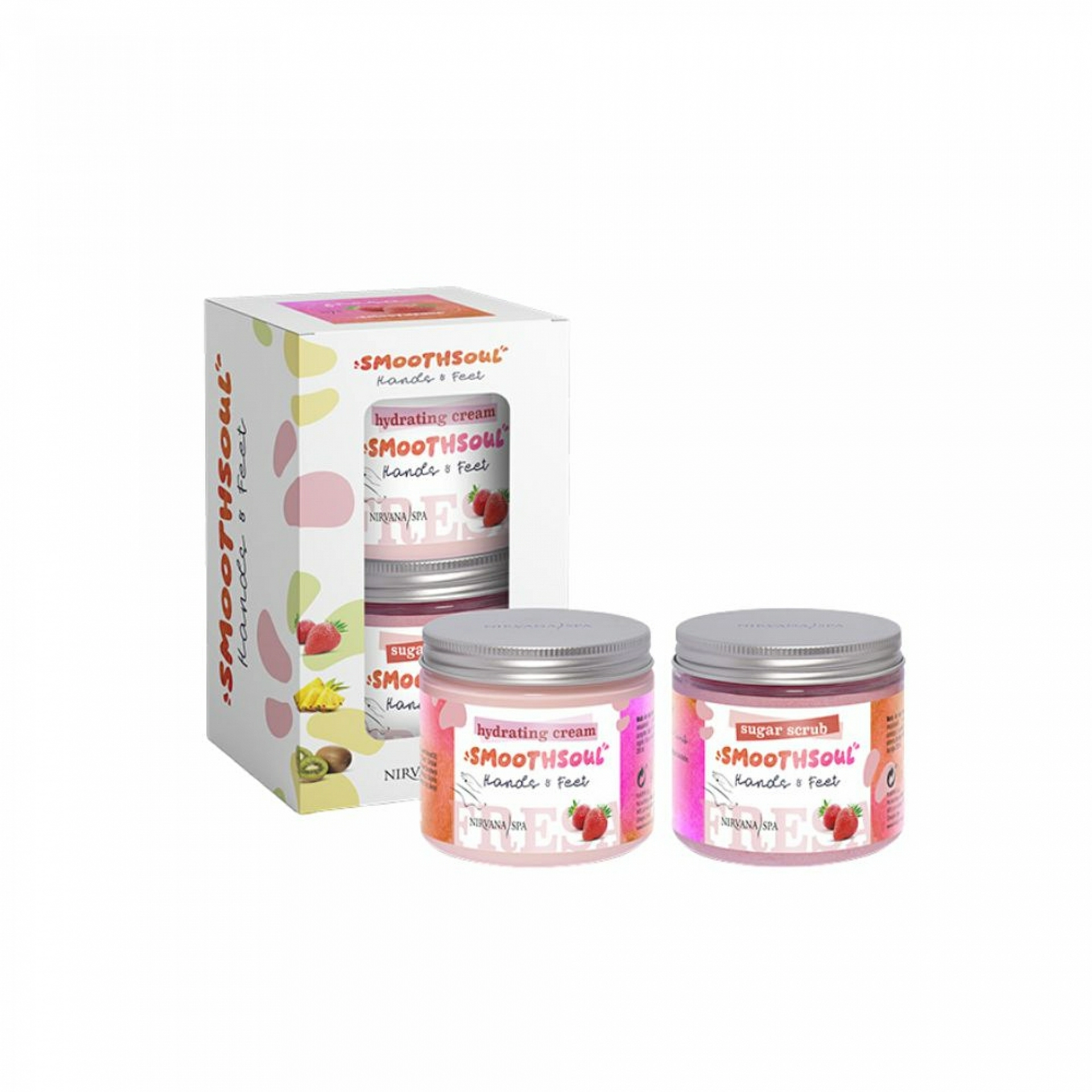 Pack Strawberry Ritual | Strawberry Sugar Scrub 200ml + Strawberry Hydrating Cream 200ml – Nirvana Spa ®