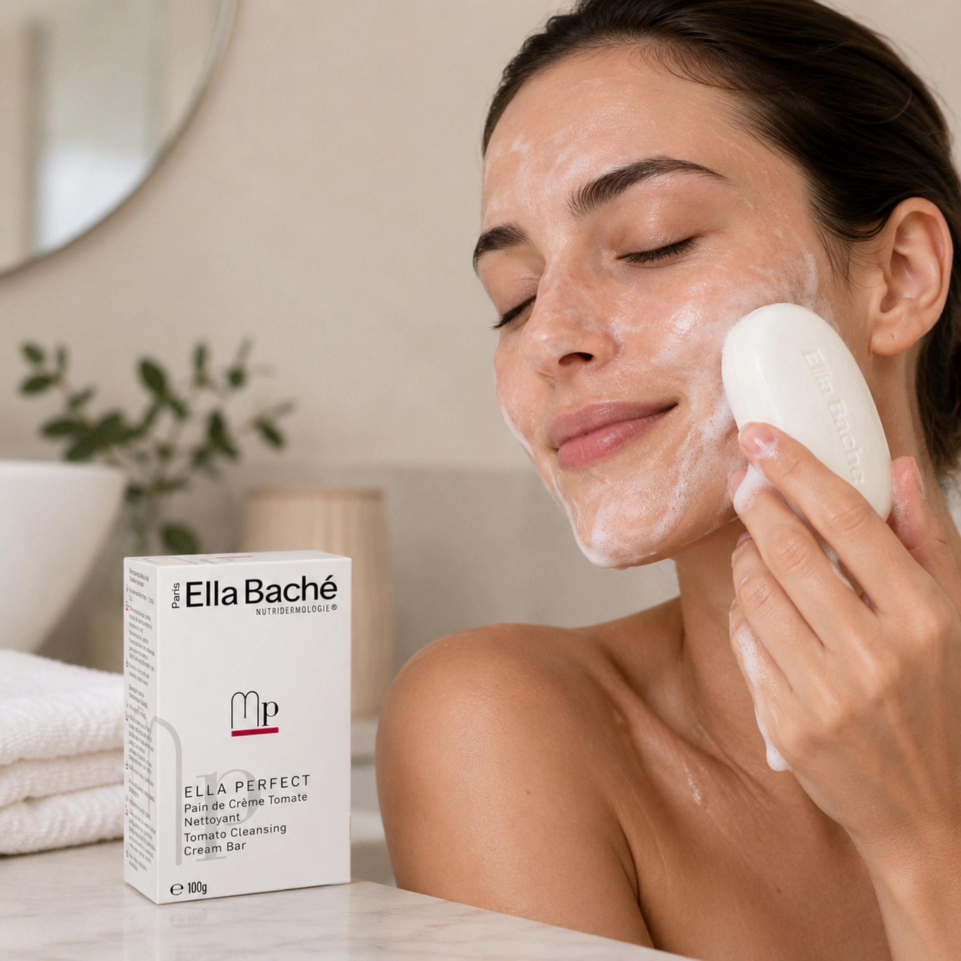 Pain de Crème Tomate Nettoyant | Pastilla Limpiadora 100g - Ella Perfect - Ella Baché ®