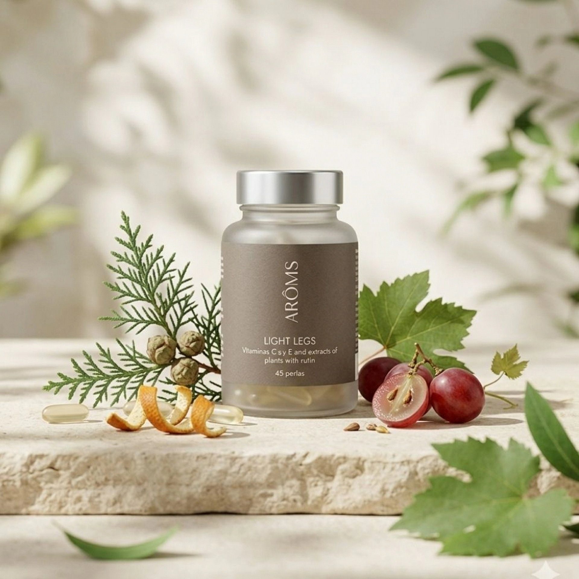 Piernas Ligeras 45 Perlas | Defatigante de Piernas - Nutricosméticos - Arôms Natur ®
