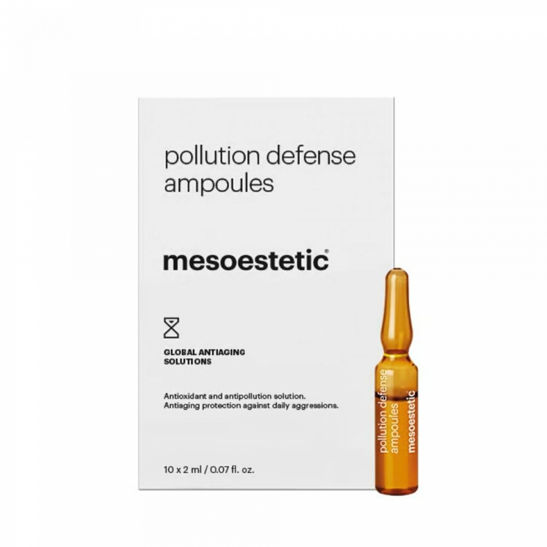 Pollution Defense Ampoules | Ampollas 10x2ml - Global Antiaging Solutions - Mesoestetic ®