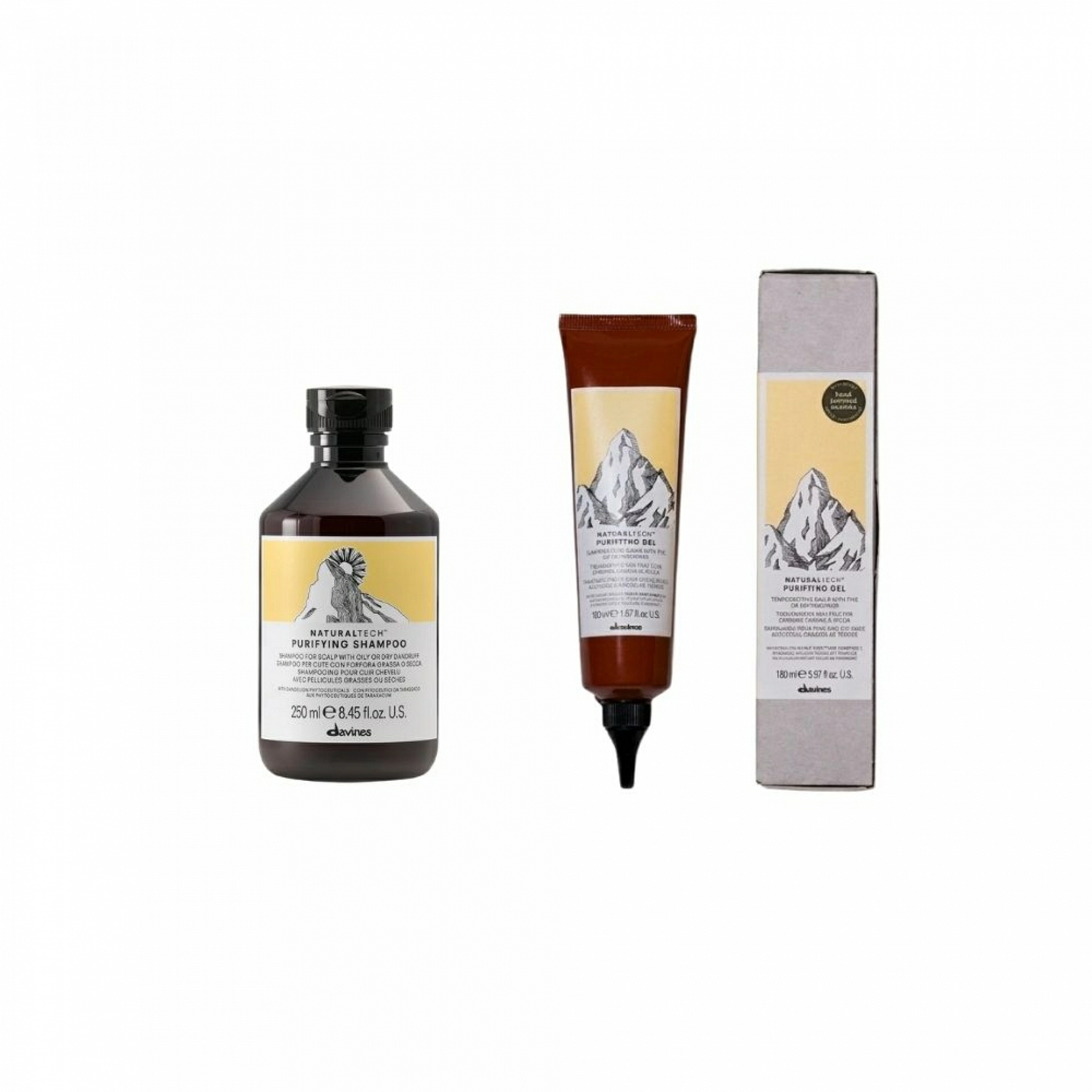 PURIFYING GEL | Gel para cuero cabelludo con caspa 150 ml - Naturaltech - Davines ®