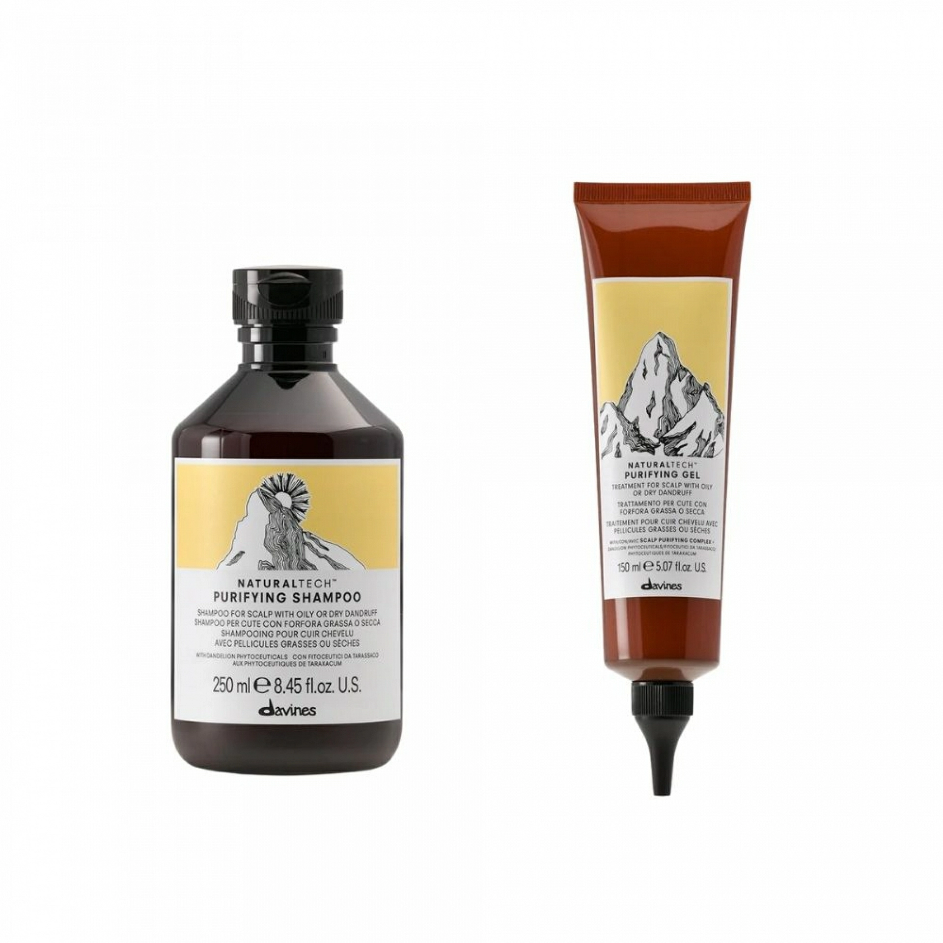 PURIFYING SHAMPOO | Champú cuero cabelludo con caspa - Naturaltech - Davines ®