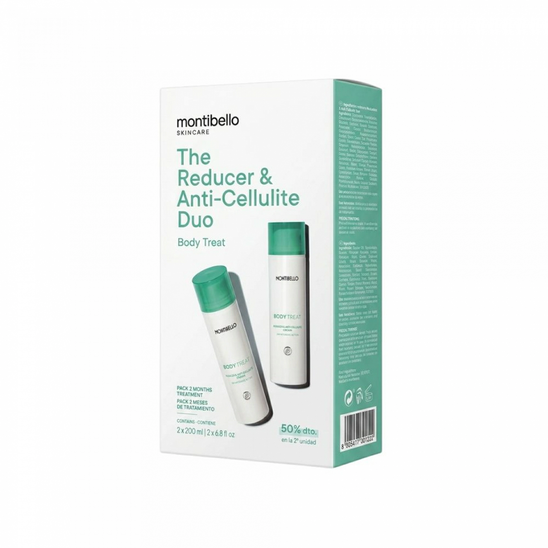 Reducer & anticellulite cream | Crema Reductora Anticelulítica 200ml - Body Treat - Montibello ®