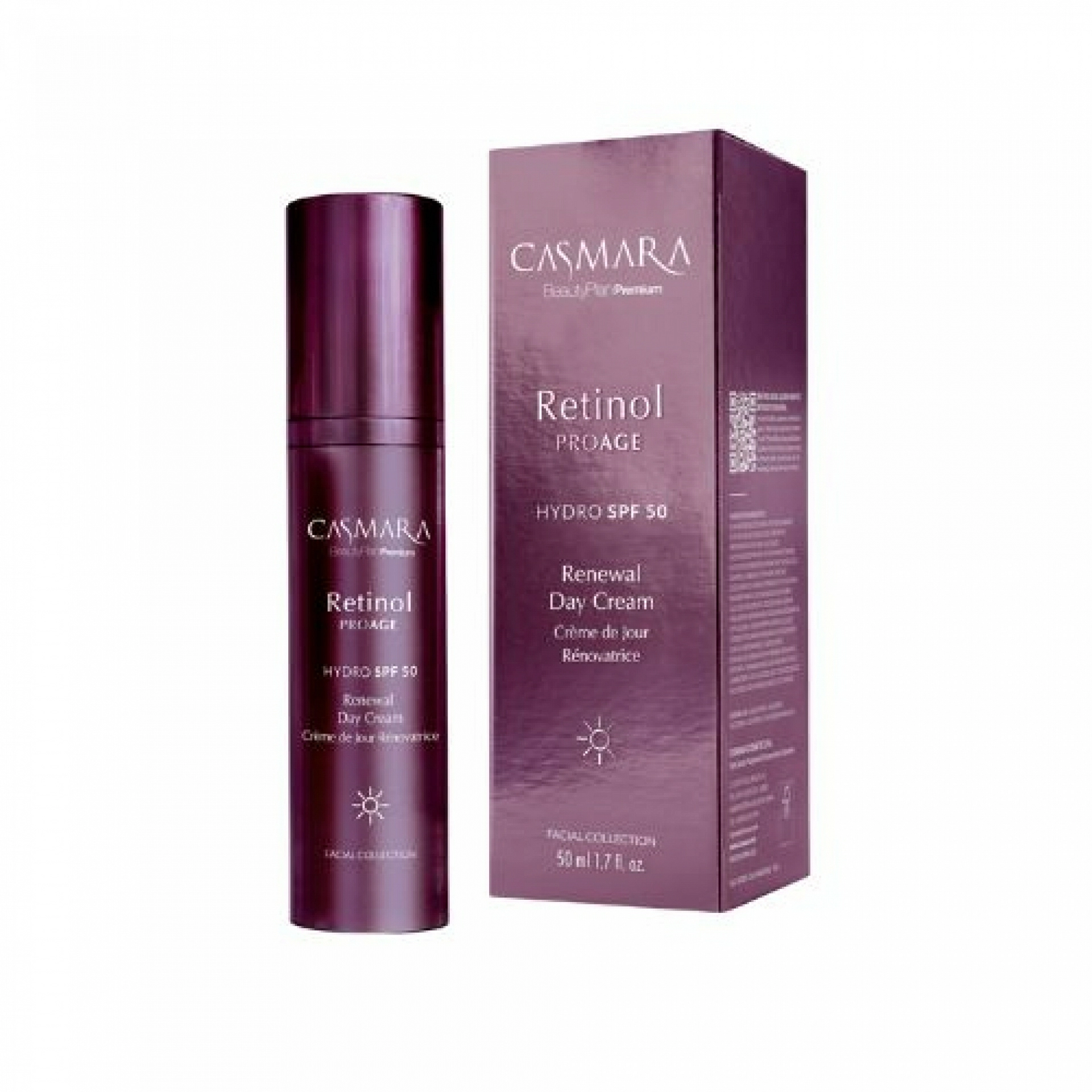 Renewal Day Cream SPF50 | Crema antiedad de día 50 ml- Retinol PROAGE - Casmara ®