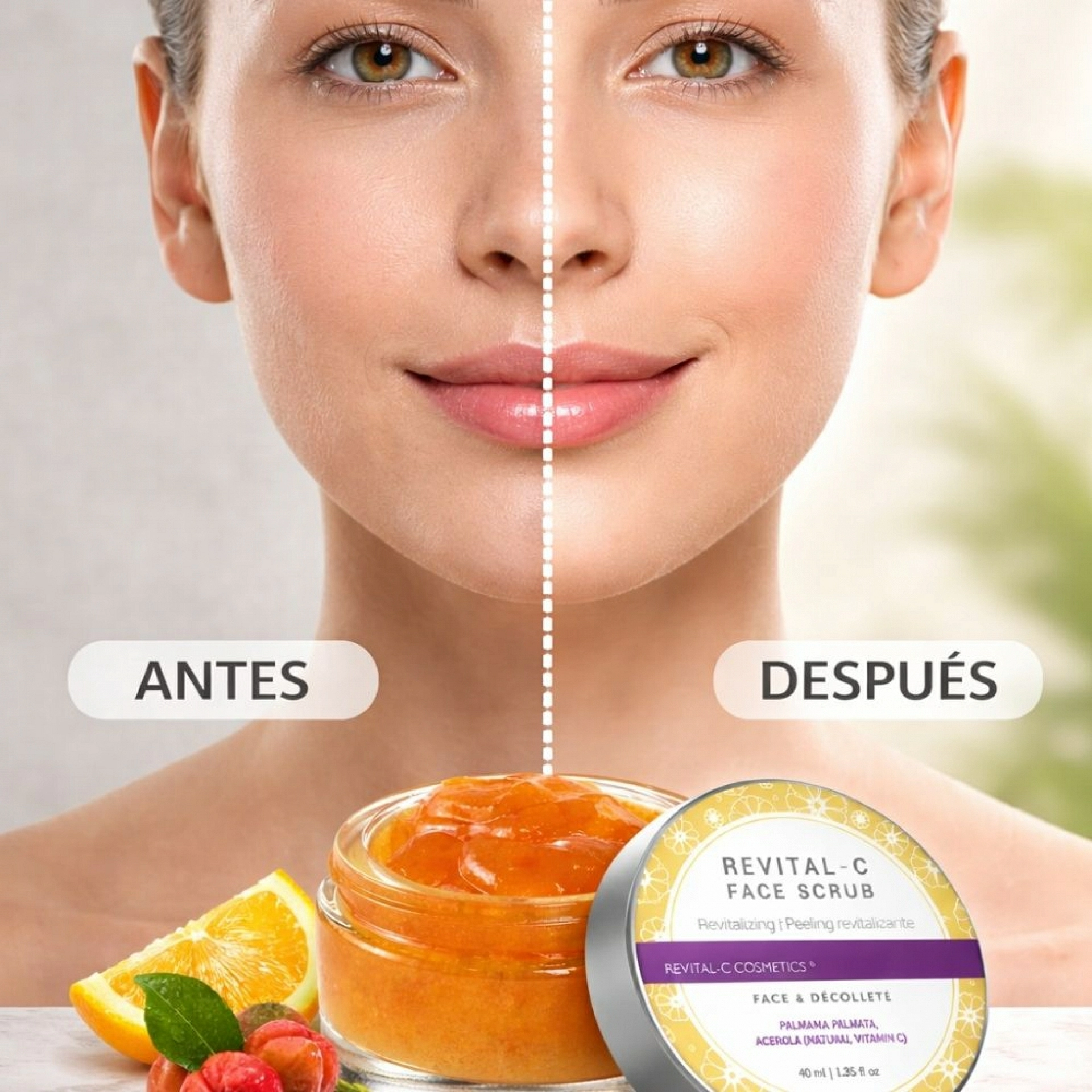 Revital-C Face Scrub | Exfoliante 40ml - Revital-C Antiox & Radiance - Arôms Natur ®