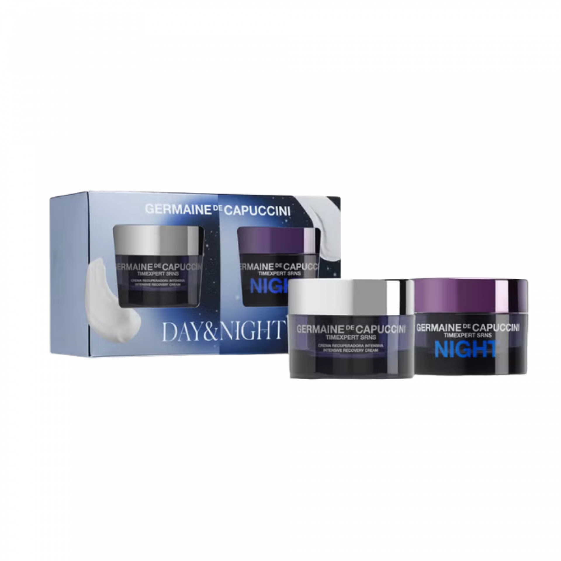 Rutina Antiedad Day & Night | Crema Recuperadora Intensiva 50ml + Night Crema Confort Alta Recuperación 50ml - Timexpert SRNS - Germaine de Capuccini ®