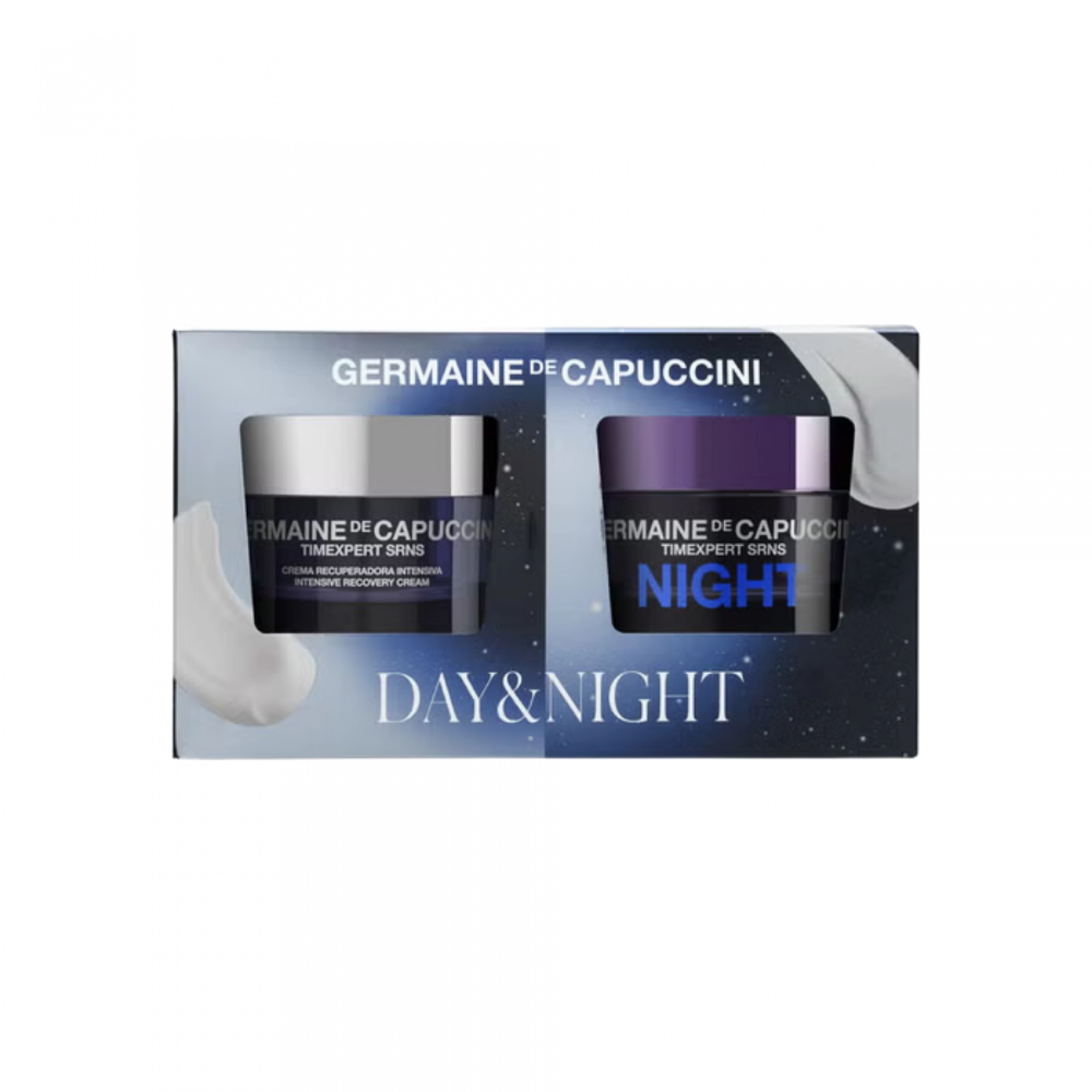 Rutina Antiedad Day & Night | Crema Recuperadora Intensiva 50ml + Night Crema Confort Alta Recuperación 50ml - Timexpert SRNS - Germaine de Capuccini ®