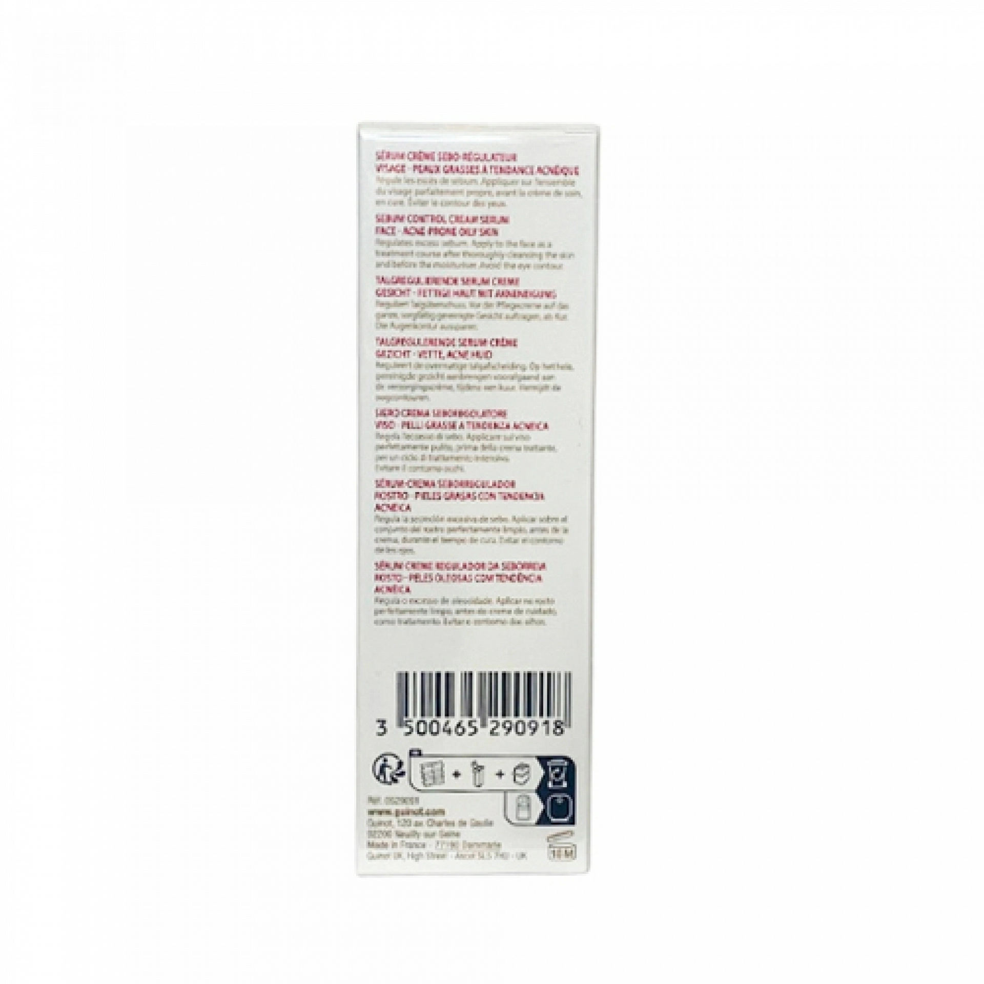 Serum Crème AcniLogic | Serum Piel Grasa 30ml - Guinot ®